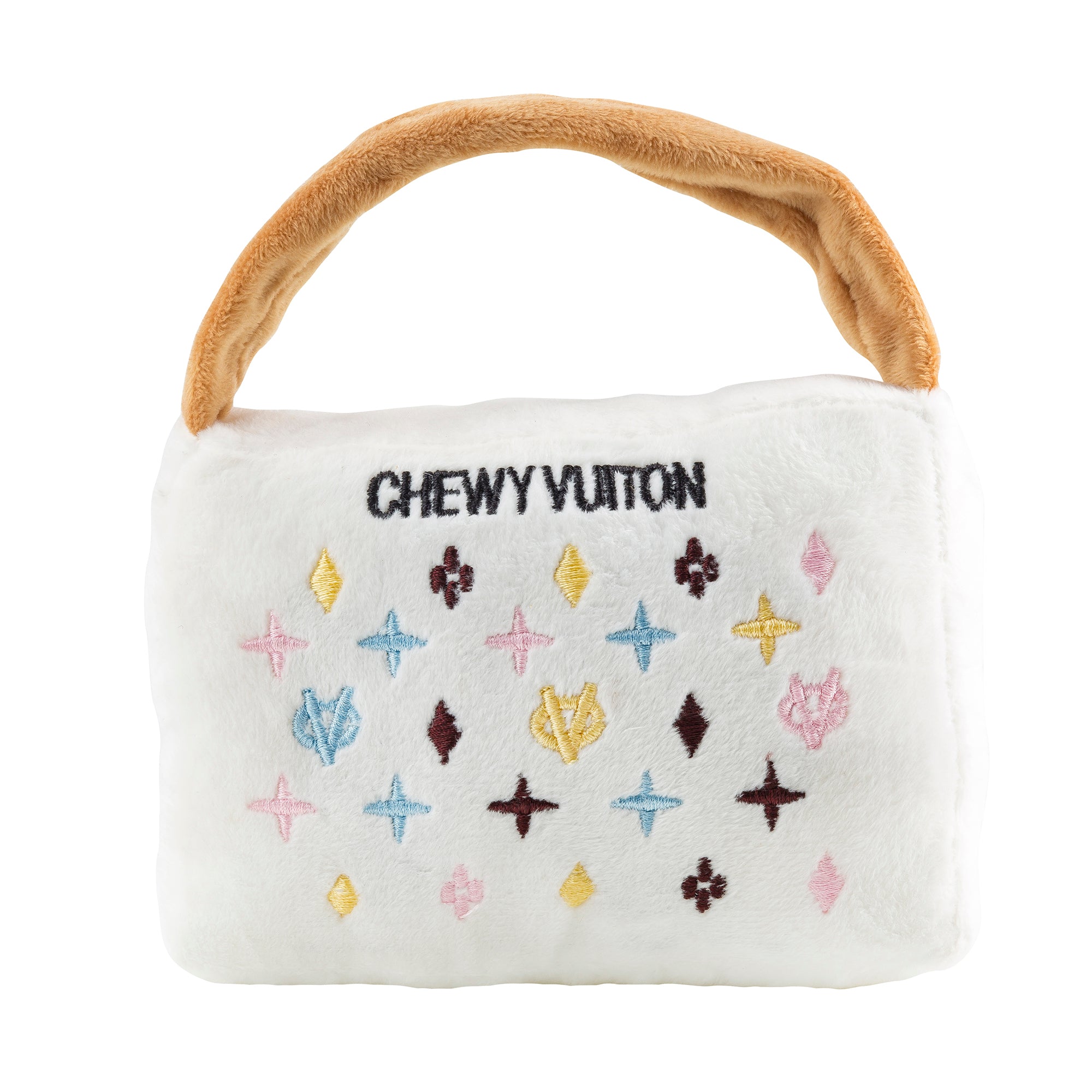 White Chewy Vuiton Handbag by Haute Diggity Dog
