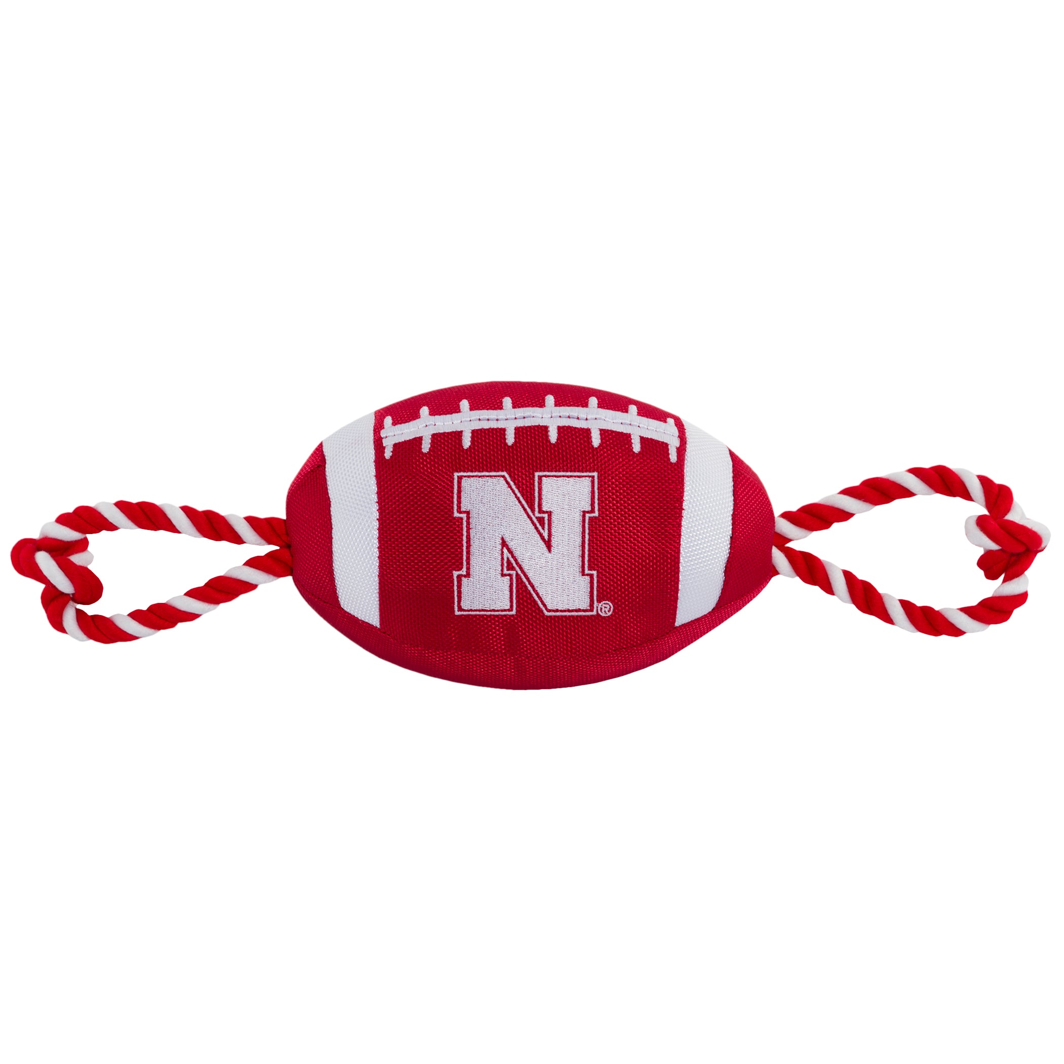 Nebraska Cornhuskers Nylon Football Dog Toy