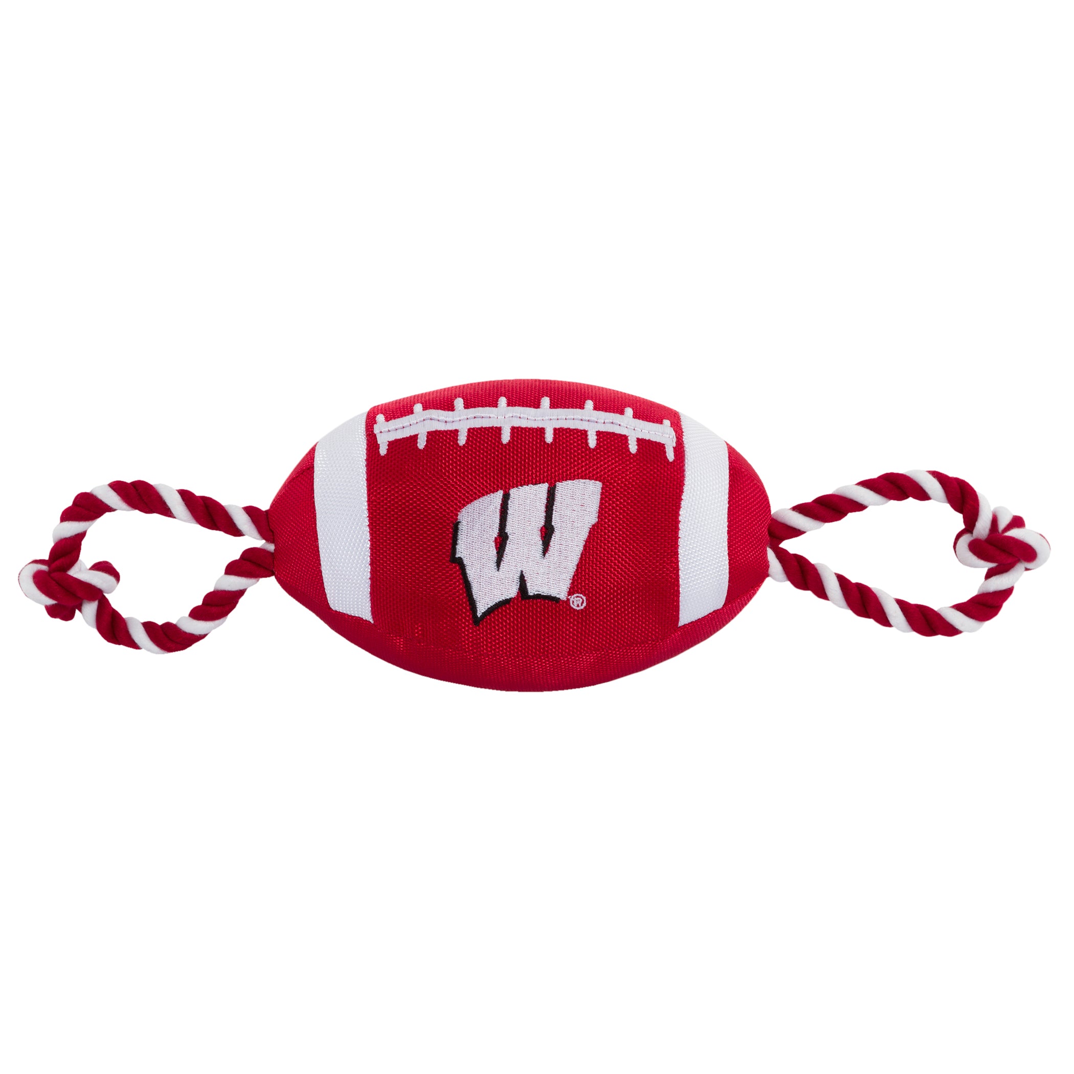 Wisconsin Badgers Nylon Football Dog Toy