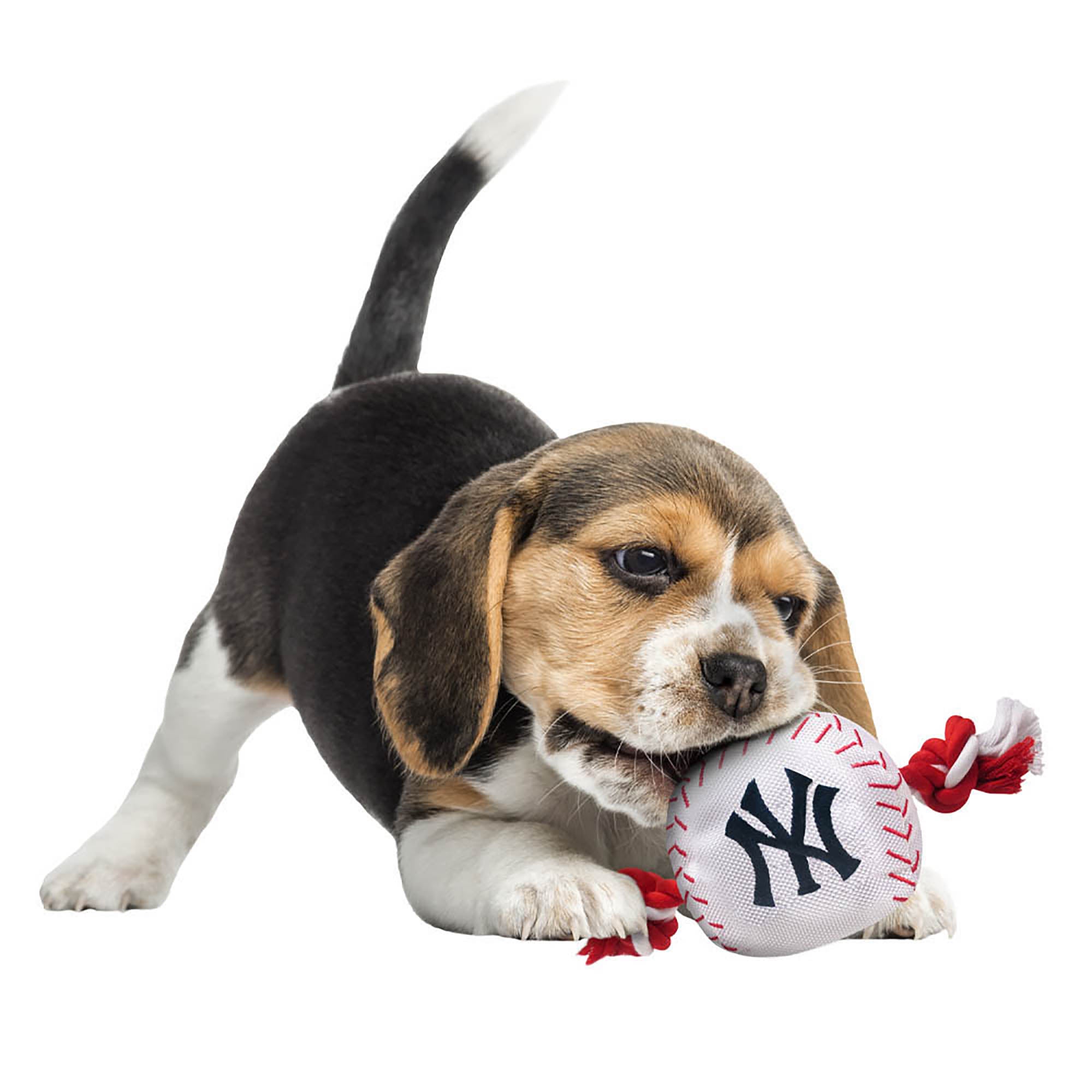 New York Yankees Baseball Toy - Nylon w/rope - Image 2