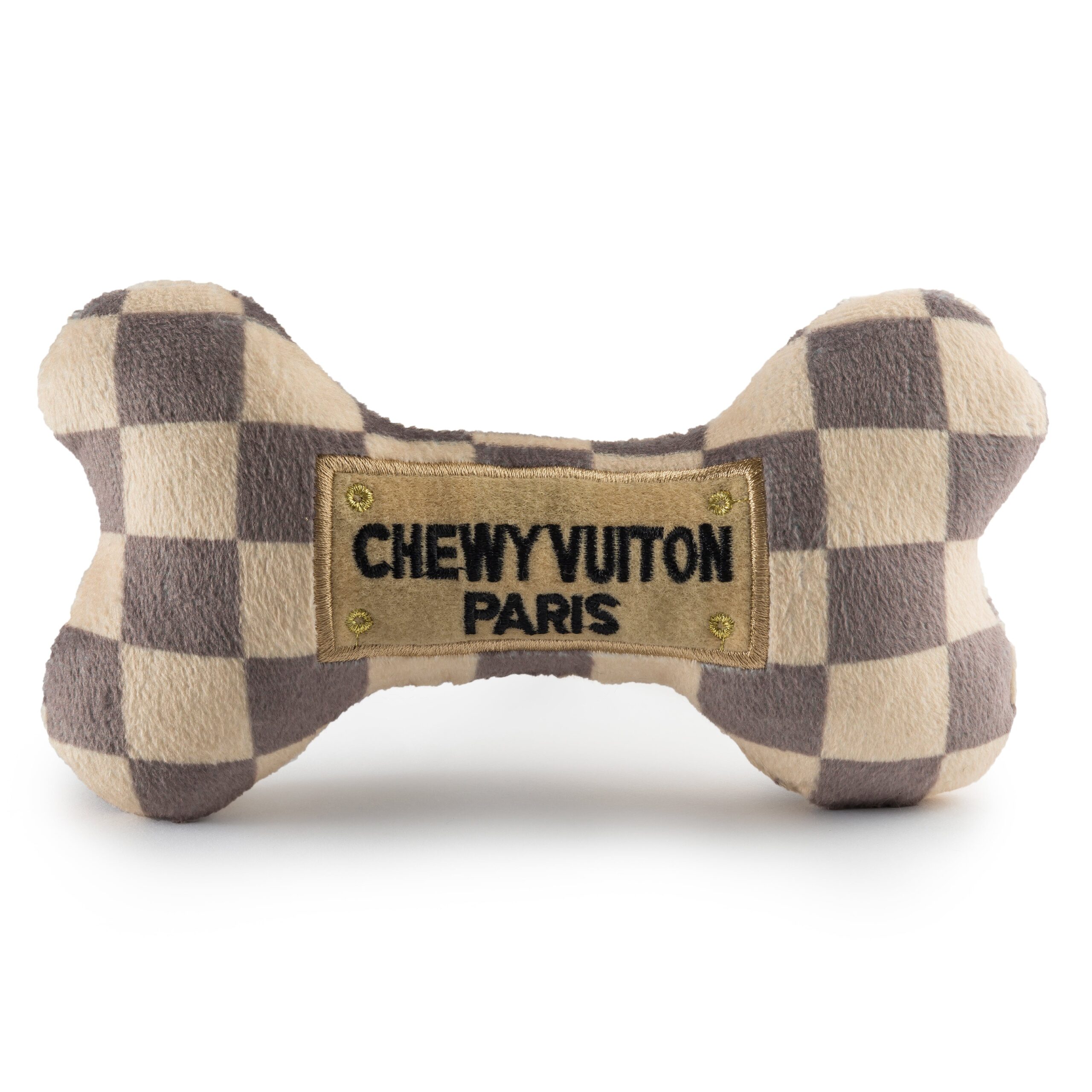Checker Chewy Vuiton Bone Toy by Haute Diggity Dog - Image 3