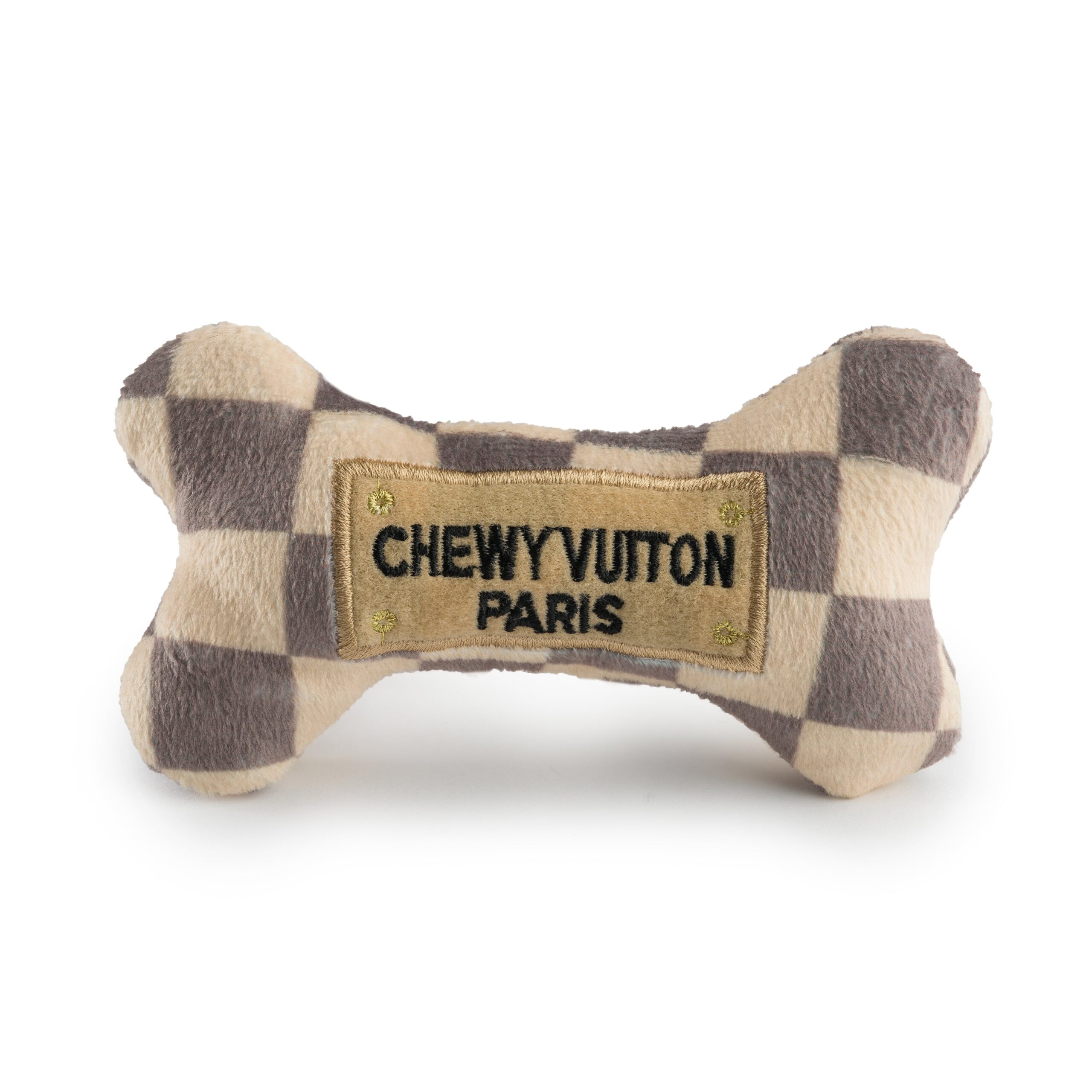 Checker Chewy Vuiton Bone Toy by Haute Diggity Dog - Image 4