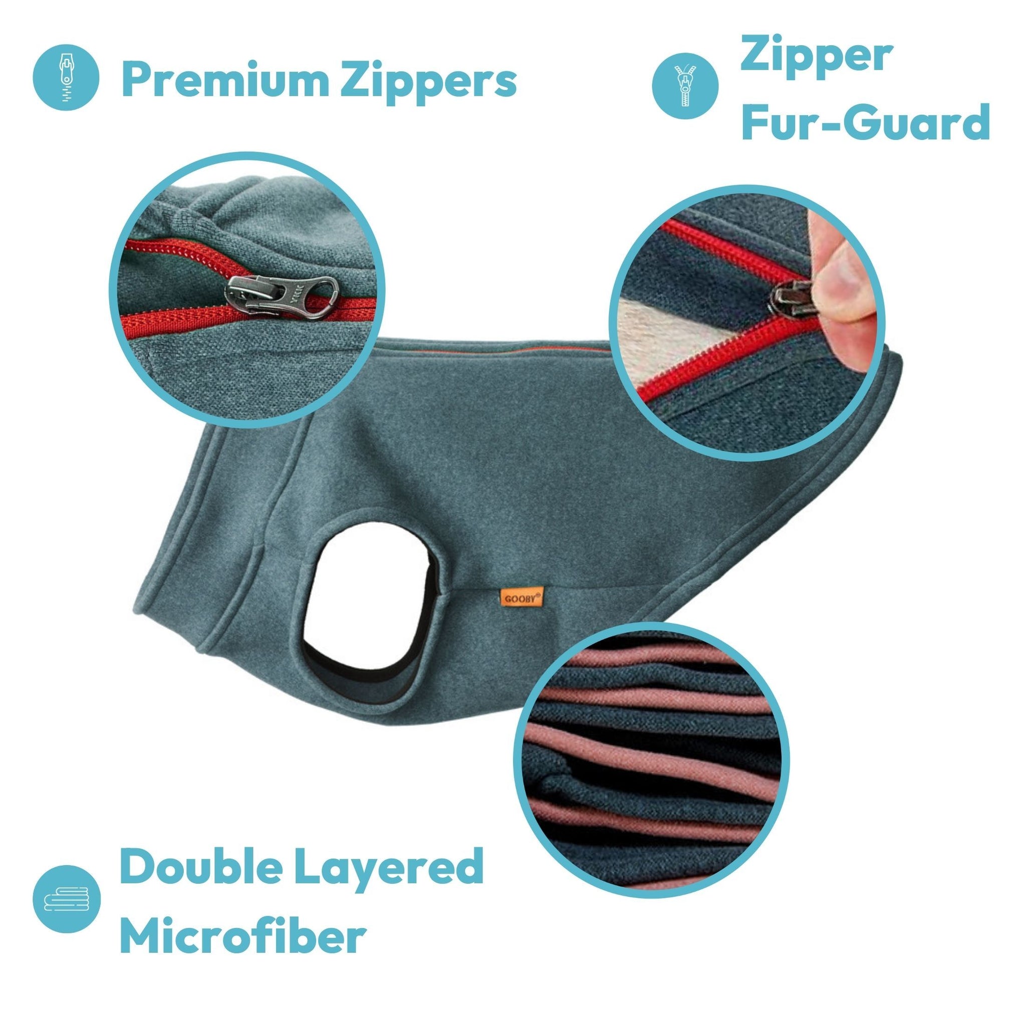 Zip Up Microfiber Fleece (#72201) - Image 4
