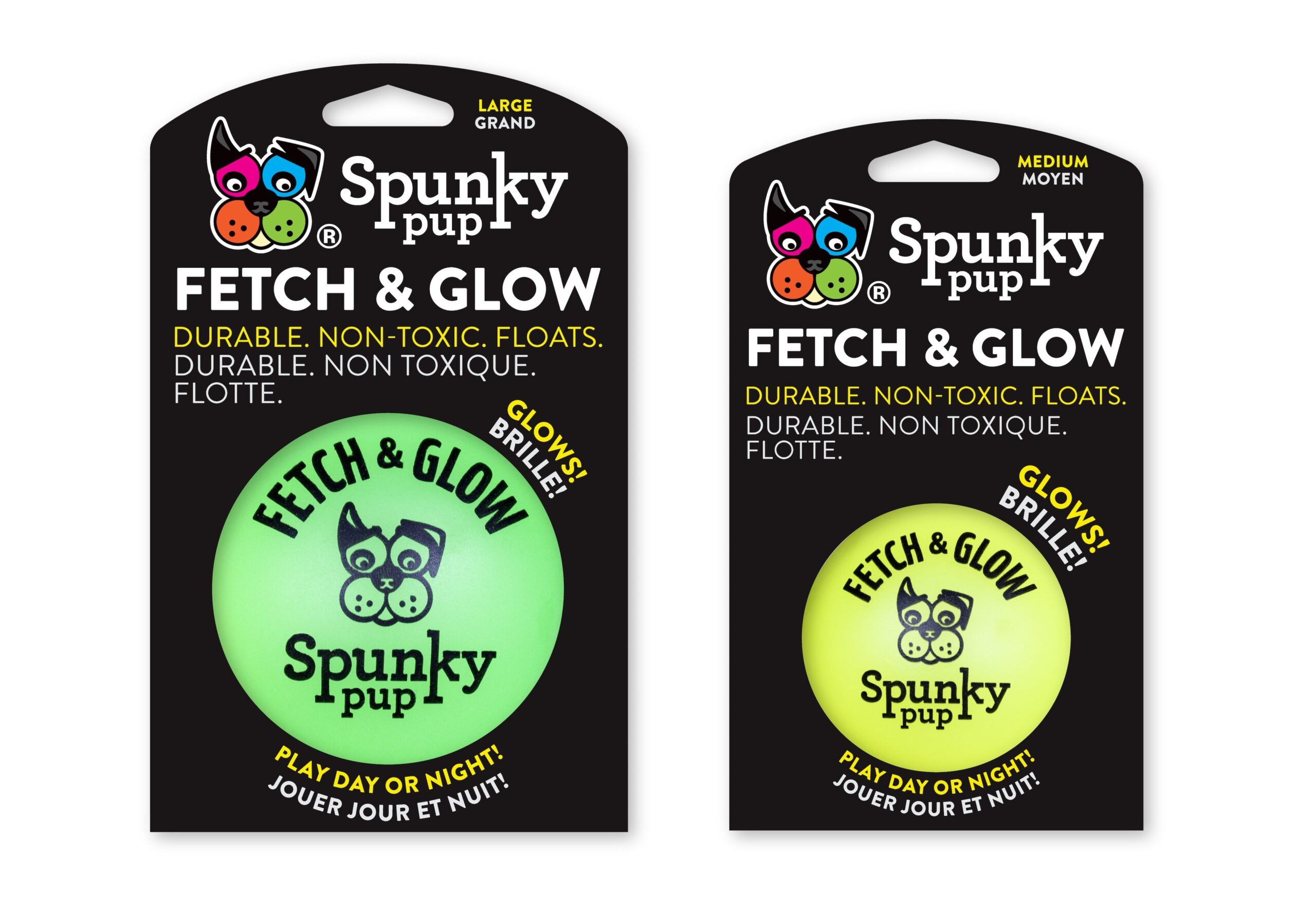 Spunky Pup Small Fetch & Glow Ball - 2 pk - Image 6