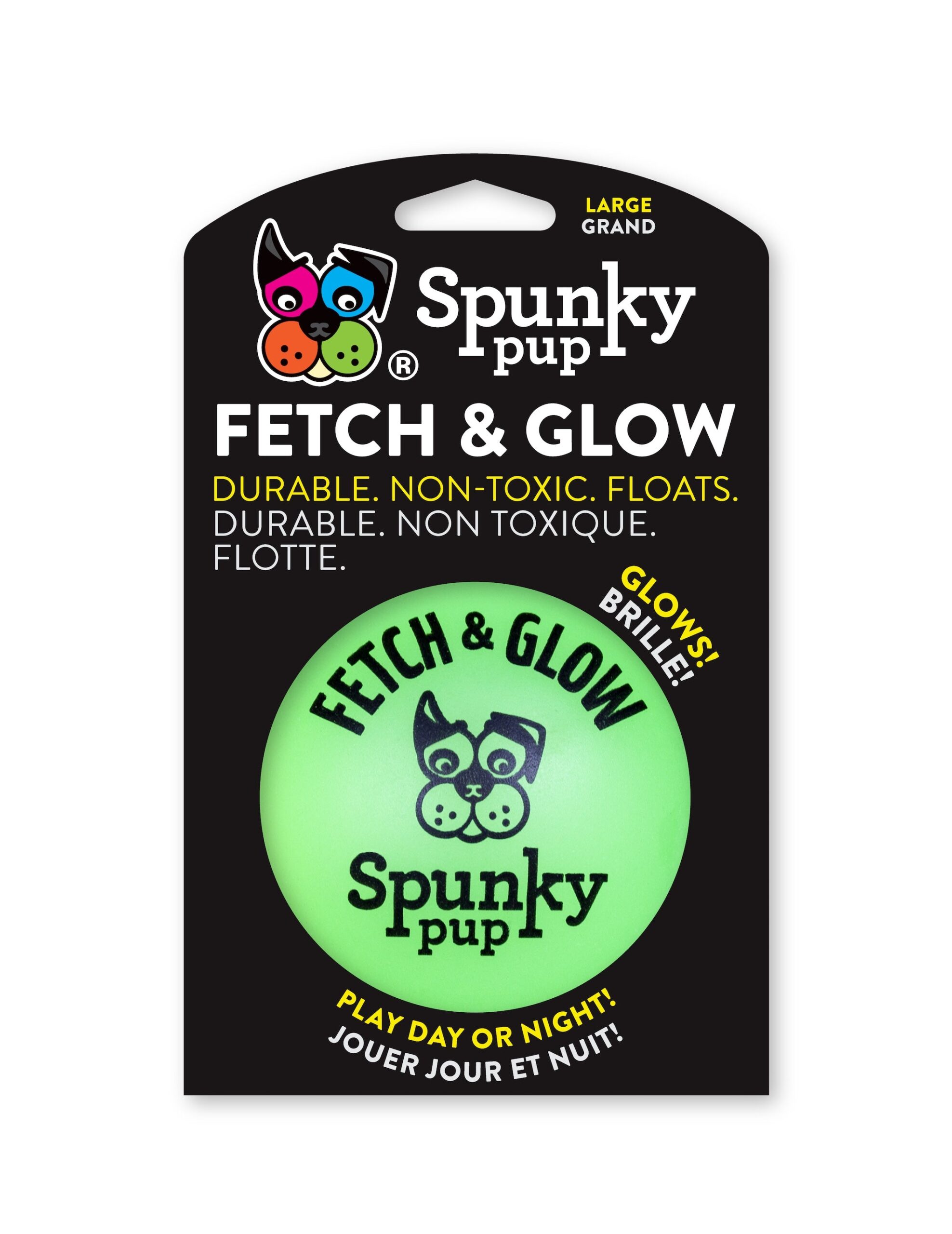 Spunky Pup Small Fetch & Glow Ball - 2 pk - Image 4