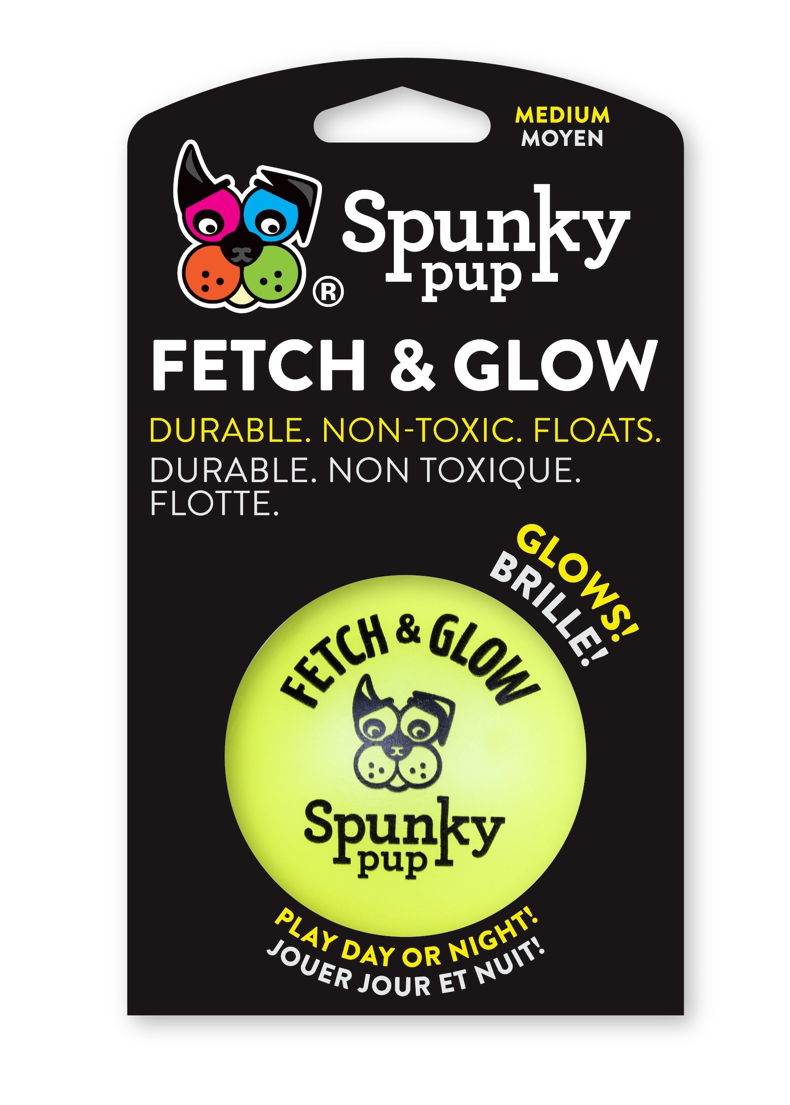 Spunky Pup Small Fetch & Glow Ball - 2 pk - Image 5
