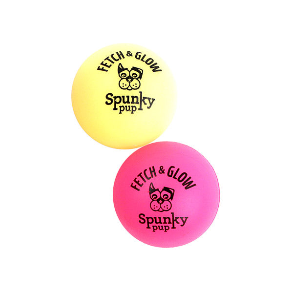 Spunky Pup Small Fetch & Glow Ball - 2 pk - Image 3