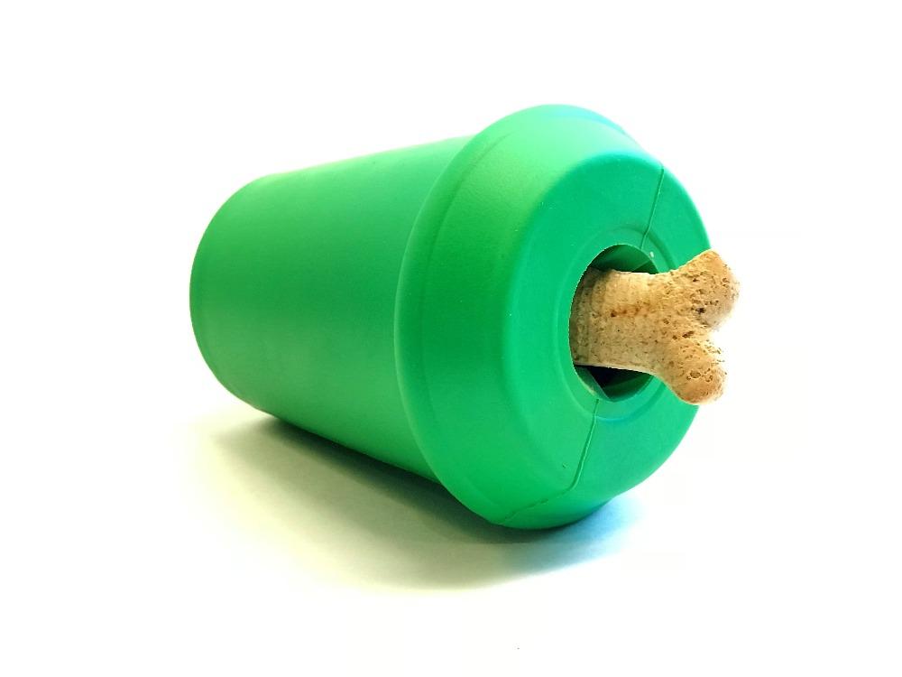 SodaPup Coffee Cup Rubber Dog Chew Toy Power Chewers | Treat Dispenser USA Made