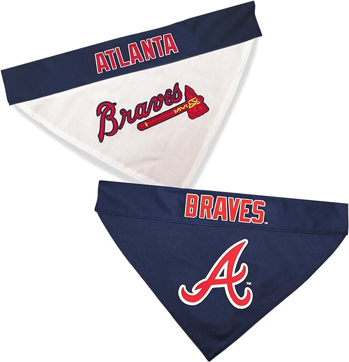 Atlanta Braves REVERSIBLE Dog Bandana