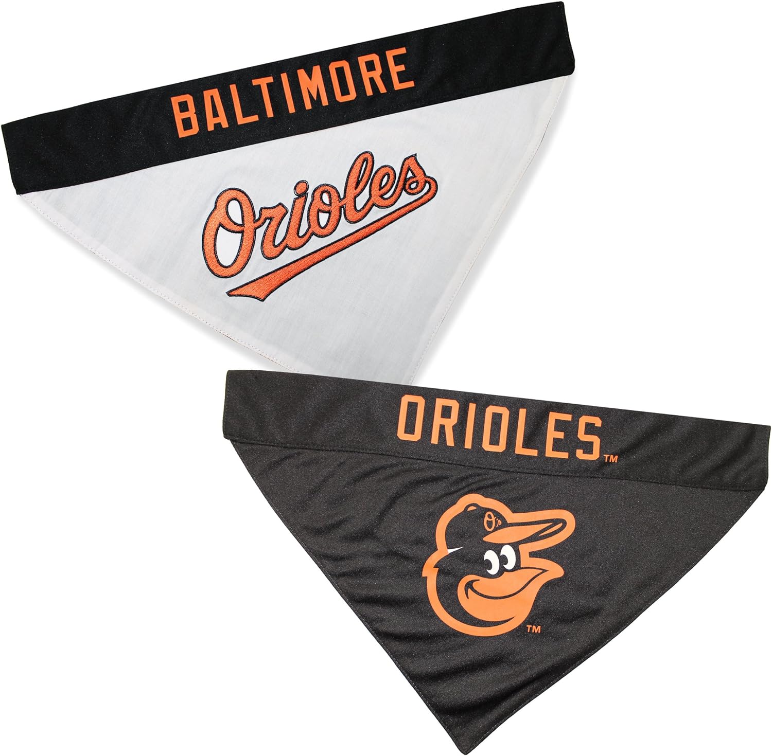 Baltimore Orioles REVERSIBLE Dog Bandana