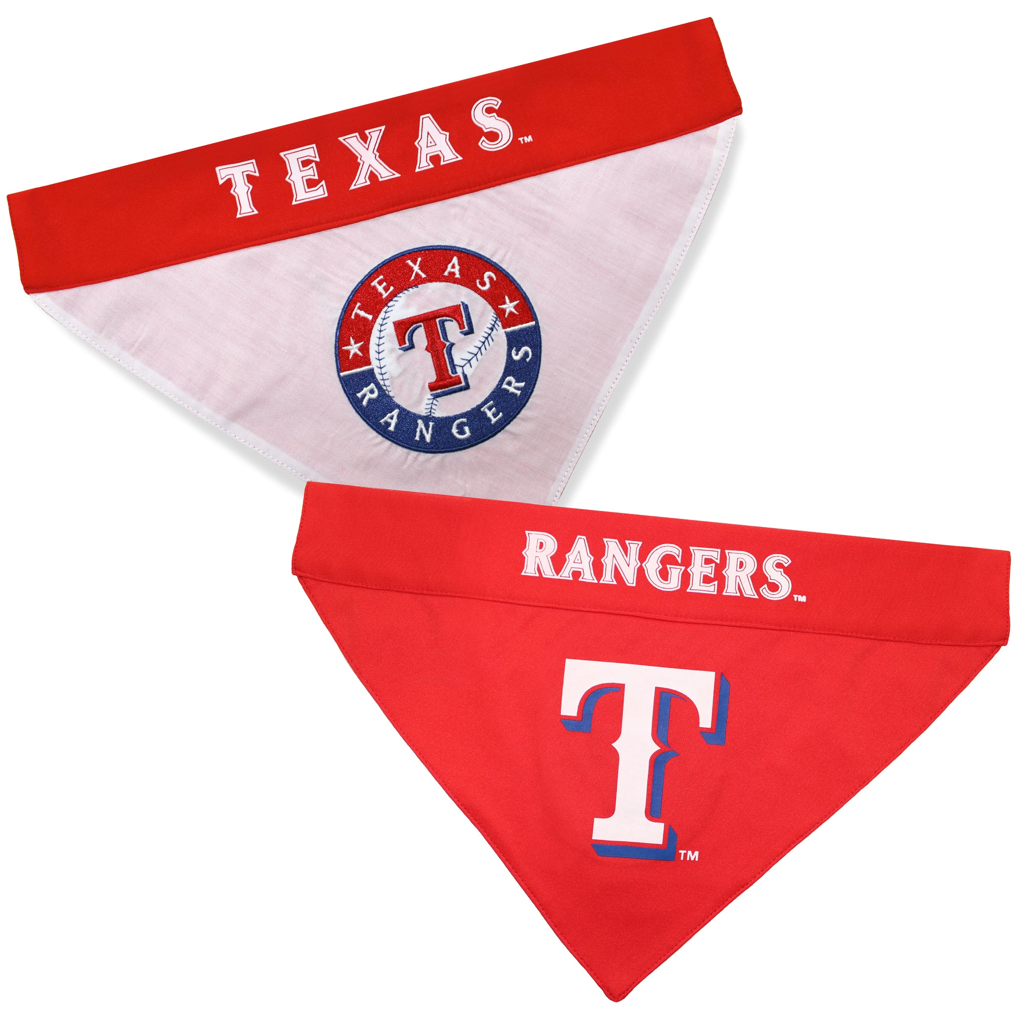 Texas Rangers REVERSIBLE Dog Bandana