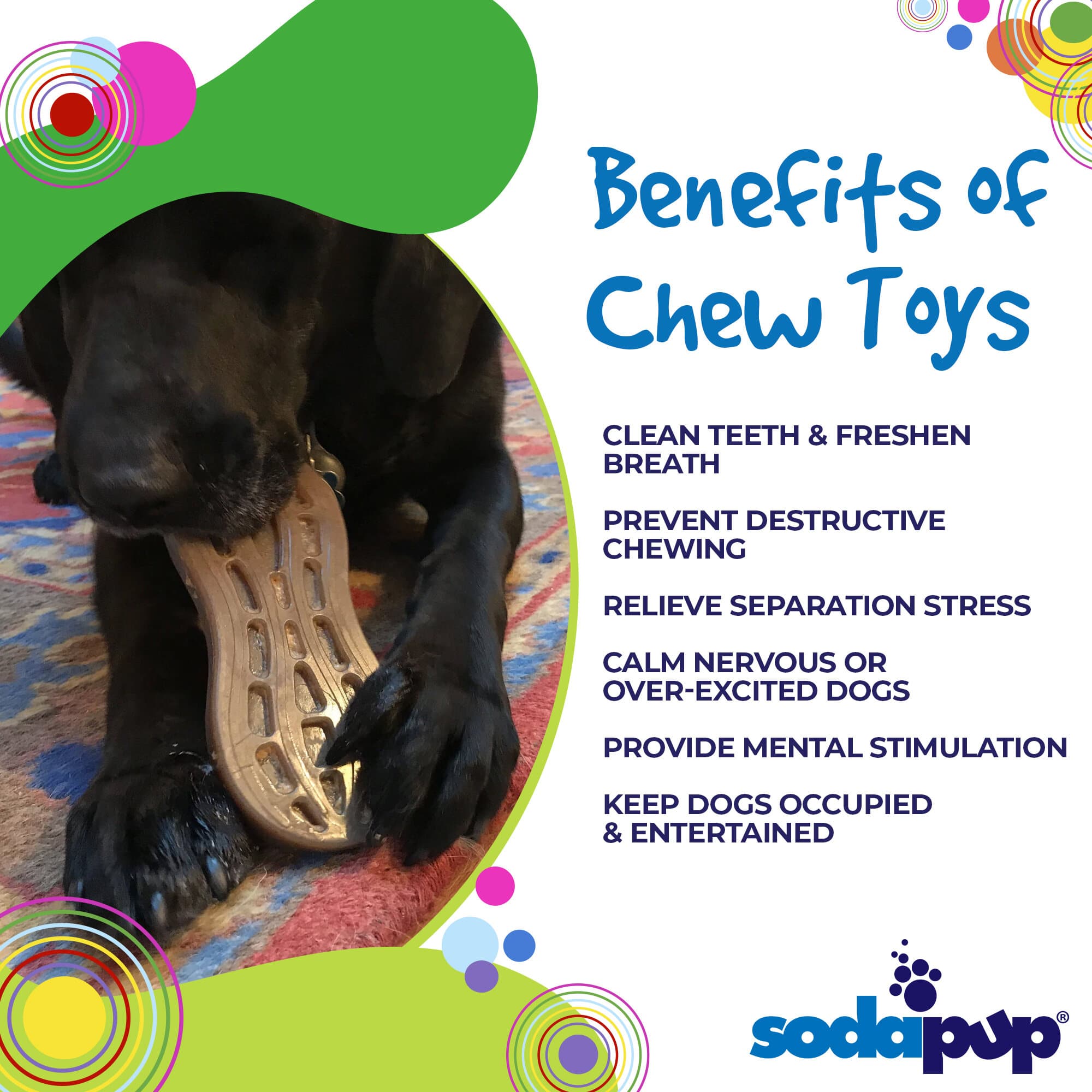 SodaPup Peanut Nylon Dog Chew Toy | Ultra-Durable Aggressive Chewers