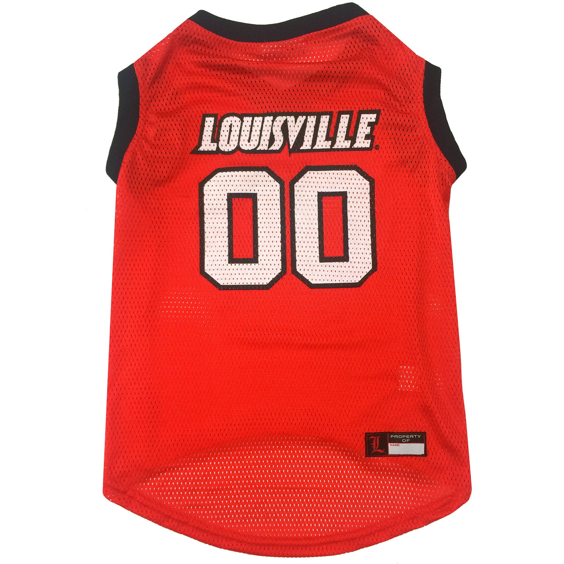 University of Louisville Cardinals Basketball Mesh Dog Jersey by Pets First