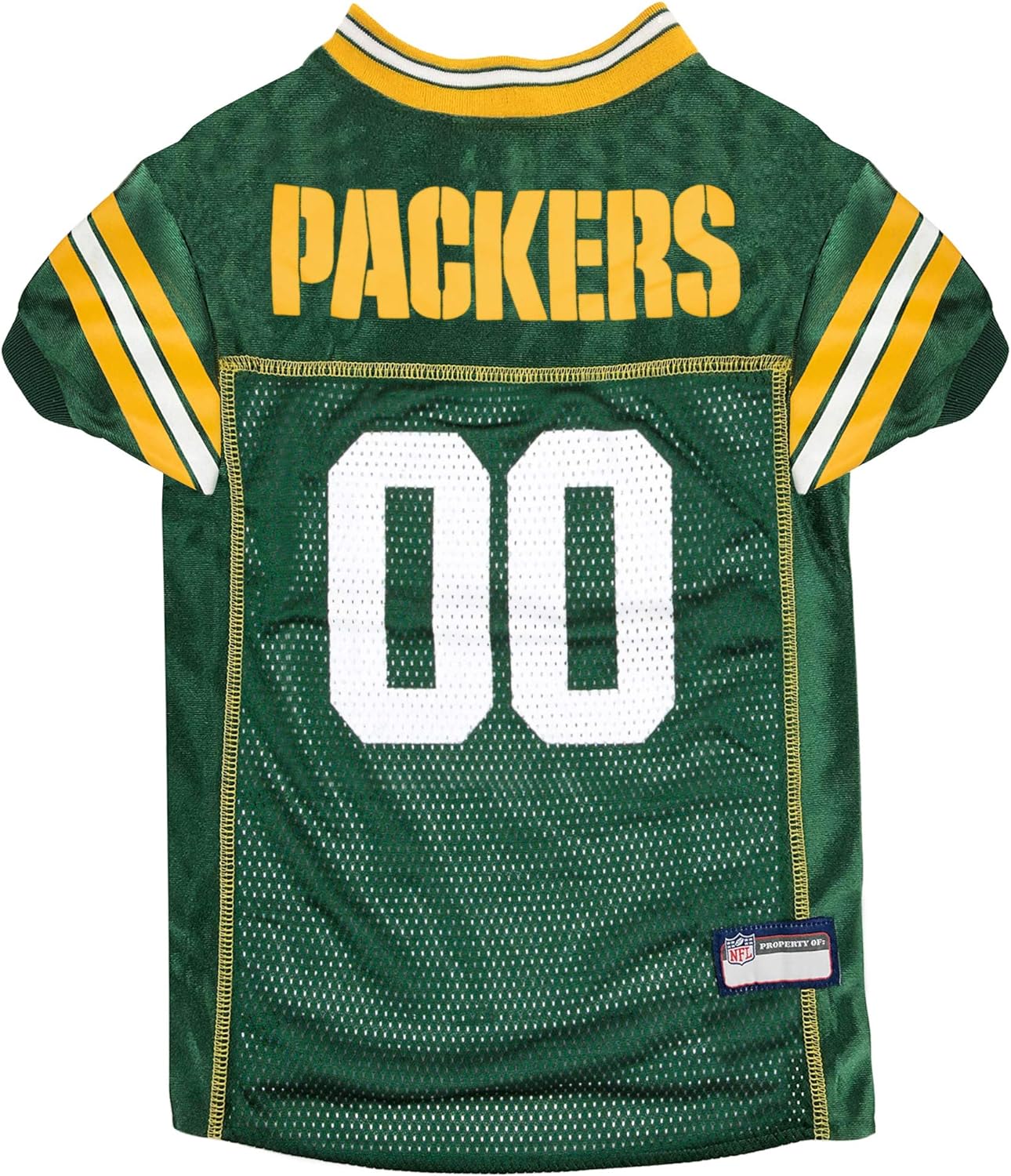 Green Bay Packers Pet Striped Jersey - Image 4