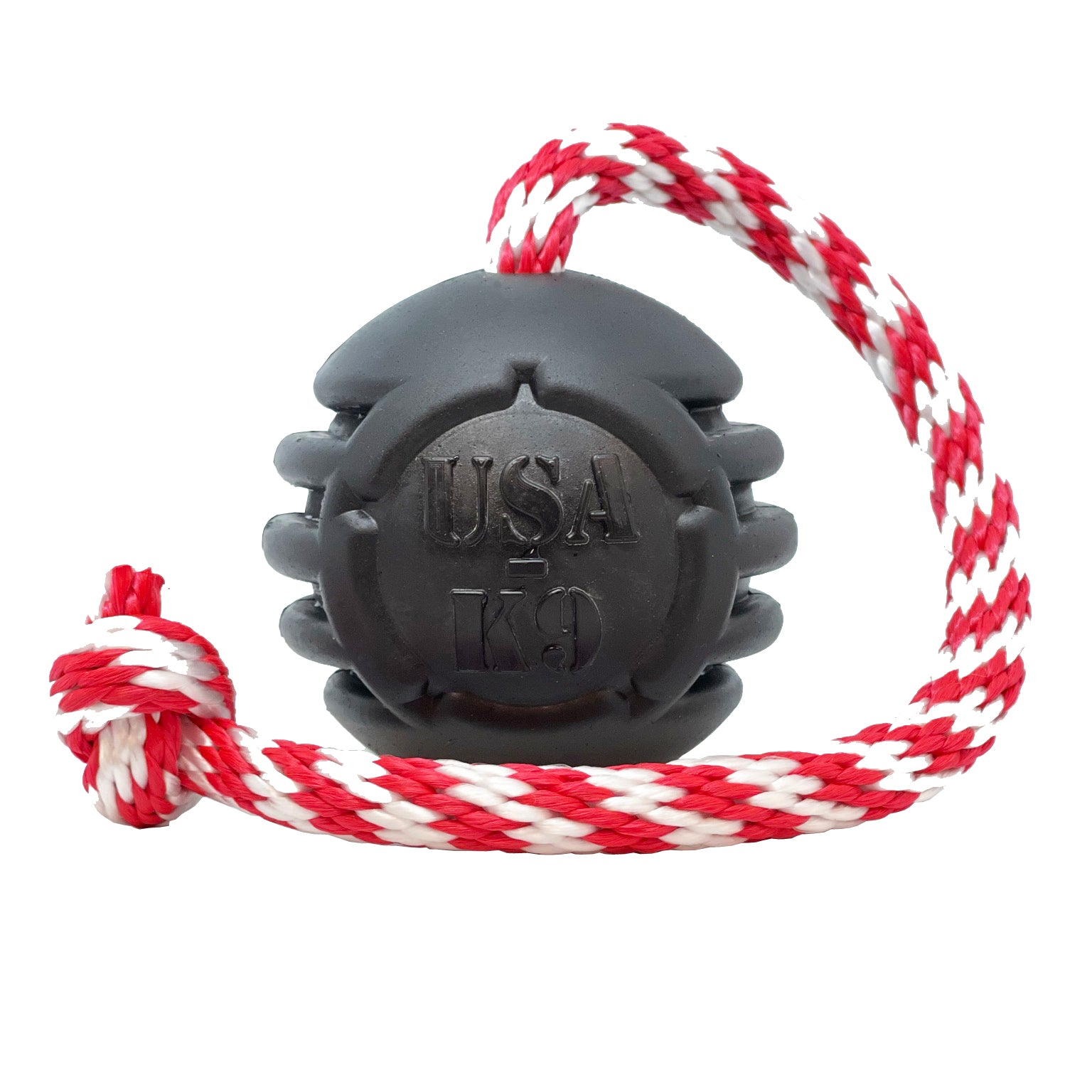 SodaPup USA-K9 Magnum Stars Stripes Rubber Dog Toy | K9 Handler Reward USA Made
