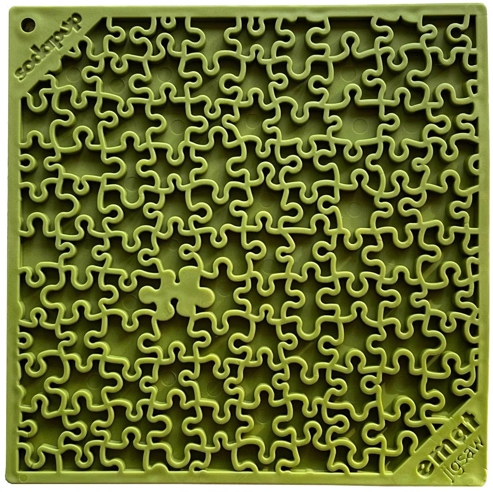Jigsaw Puzzle eMat - Enrichment Lick Mat for Dogs and Cats | eMat Enrichment Toy for Anxiety Relief | USA Made - Image 2