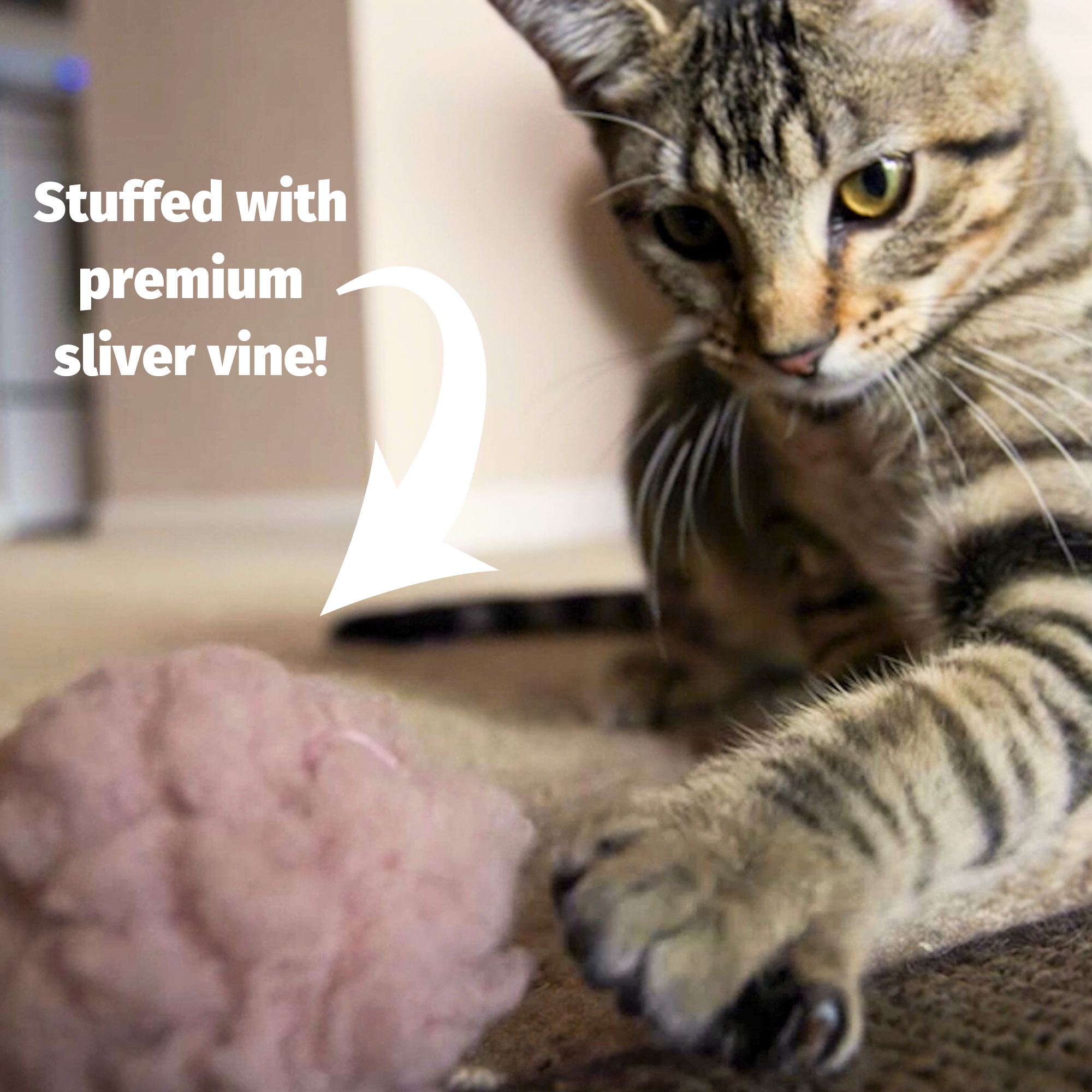 HuggleKats® FlufferFleece™ Ballies Plush Cat Toys (3pk) - Image 2