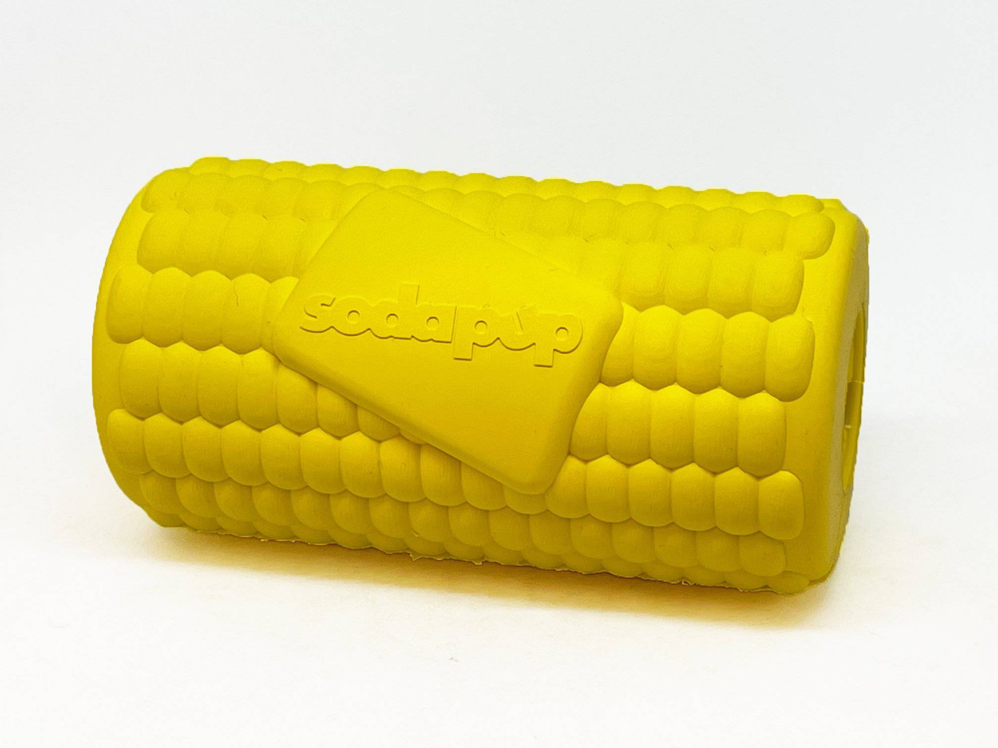 SodaPup Corn Cob Dog Toy Durable Rubber Treat Dispenser | USA Made