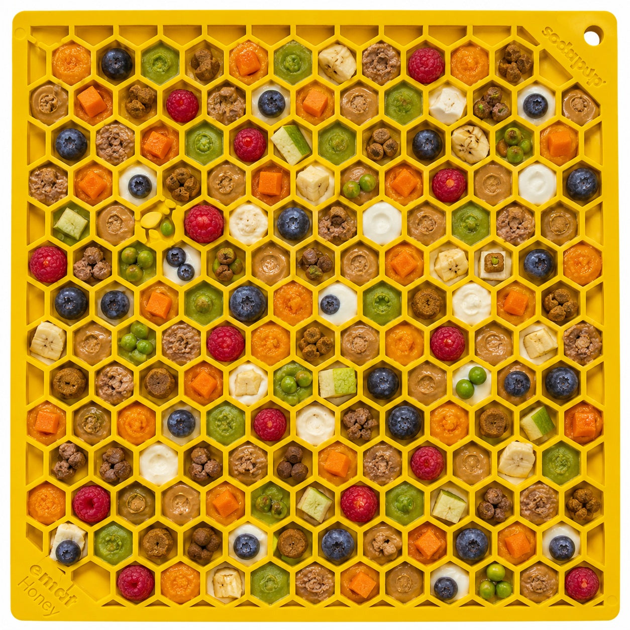 SodaPup Honeycomb eMat Enrichment Lick Mat Dogs Cats | Toy Anxiety Relief
