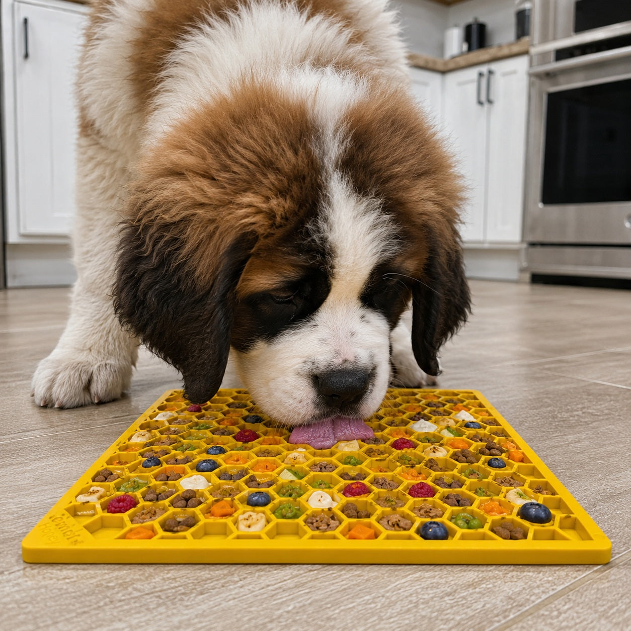 SodaPup Honeycomb eMat Enrichment Lick Mat Dogs Cats | Toy Anxiety Relief