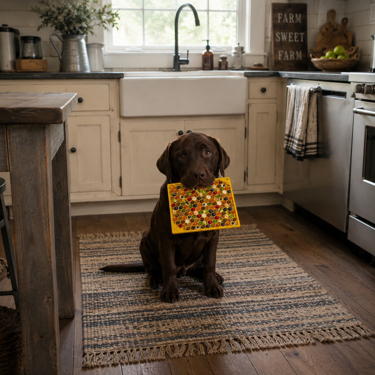 SodaPup Honeycomb eMat Enrichment Lick Mat Dogs Cats | Toy Anxiety Relief