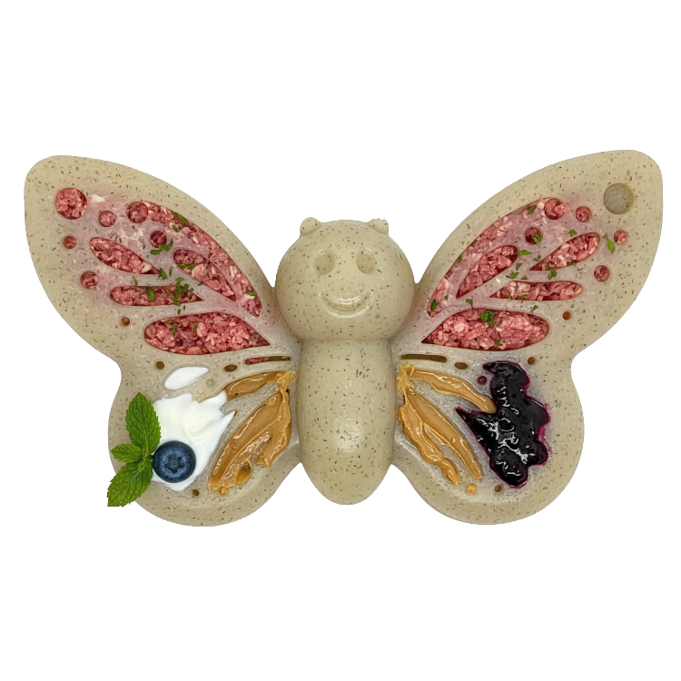 SodaPup Butterfly Nylon Chew & Enrichment Toy | 2-in-1 Aggressive Chewers