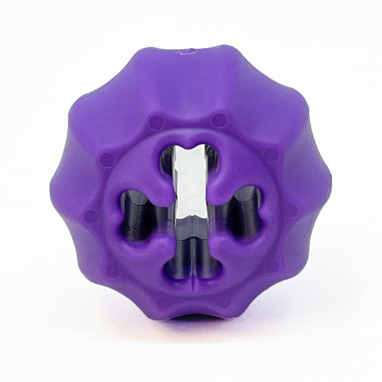 SodaPup Cross Bones Bully Stick Holder & Chew Toy Heavy Chewers | Purple USA Made