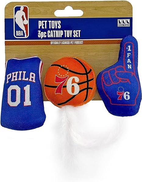 76ers 3 pc Cat Nip Toy