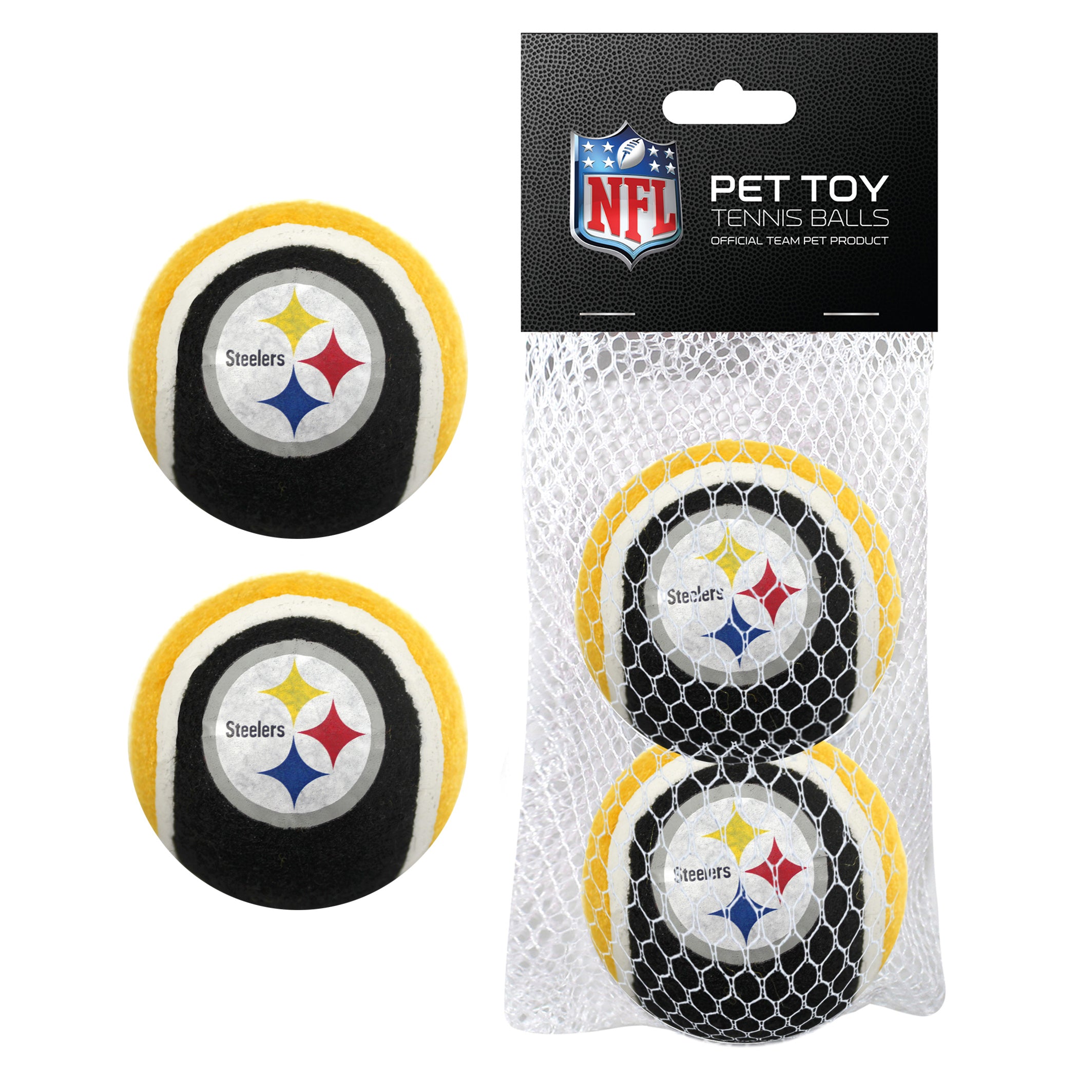 Pittsburgh Steelers 2 Pc Tennis Ball Set