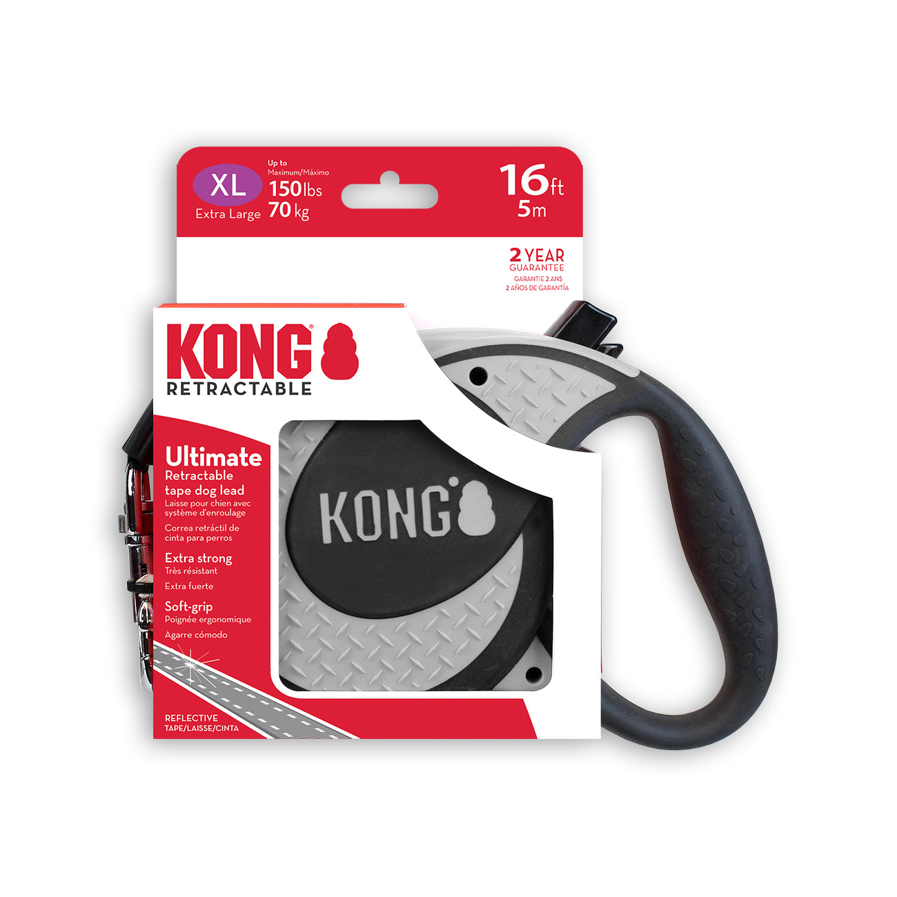 KONG Retractable Leash ULTIMATE Extra Large - 3 Colors - Image 2