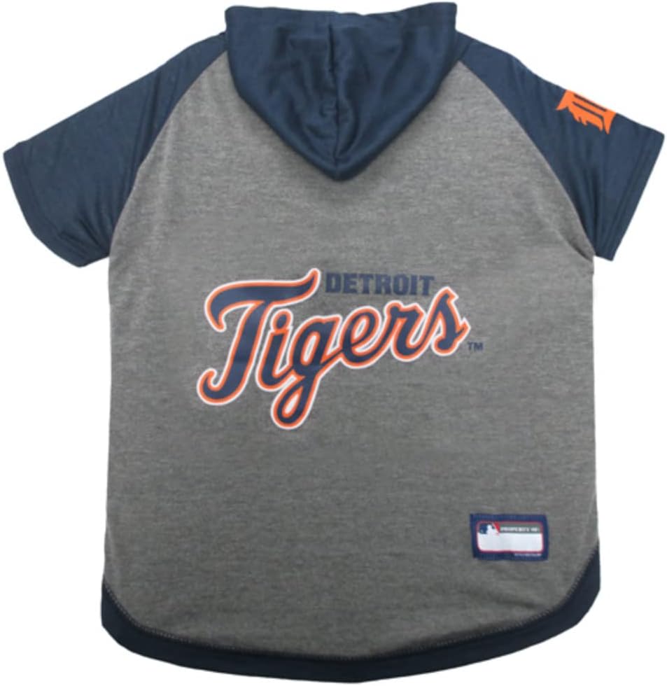 Detroit Tigers Hoodie Tee Shirt - by Pets First