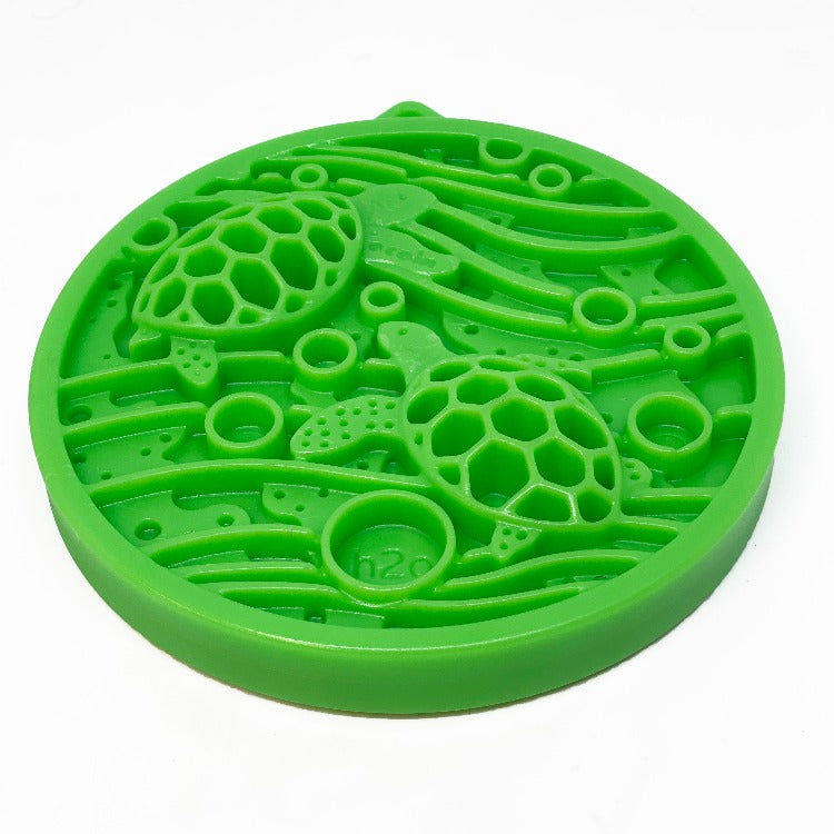 SodaPup Water Nylon eCoin Durable Enrichment Snacking Coin Dogs | USA-Made Lick Mat Alternative