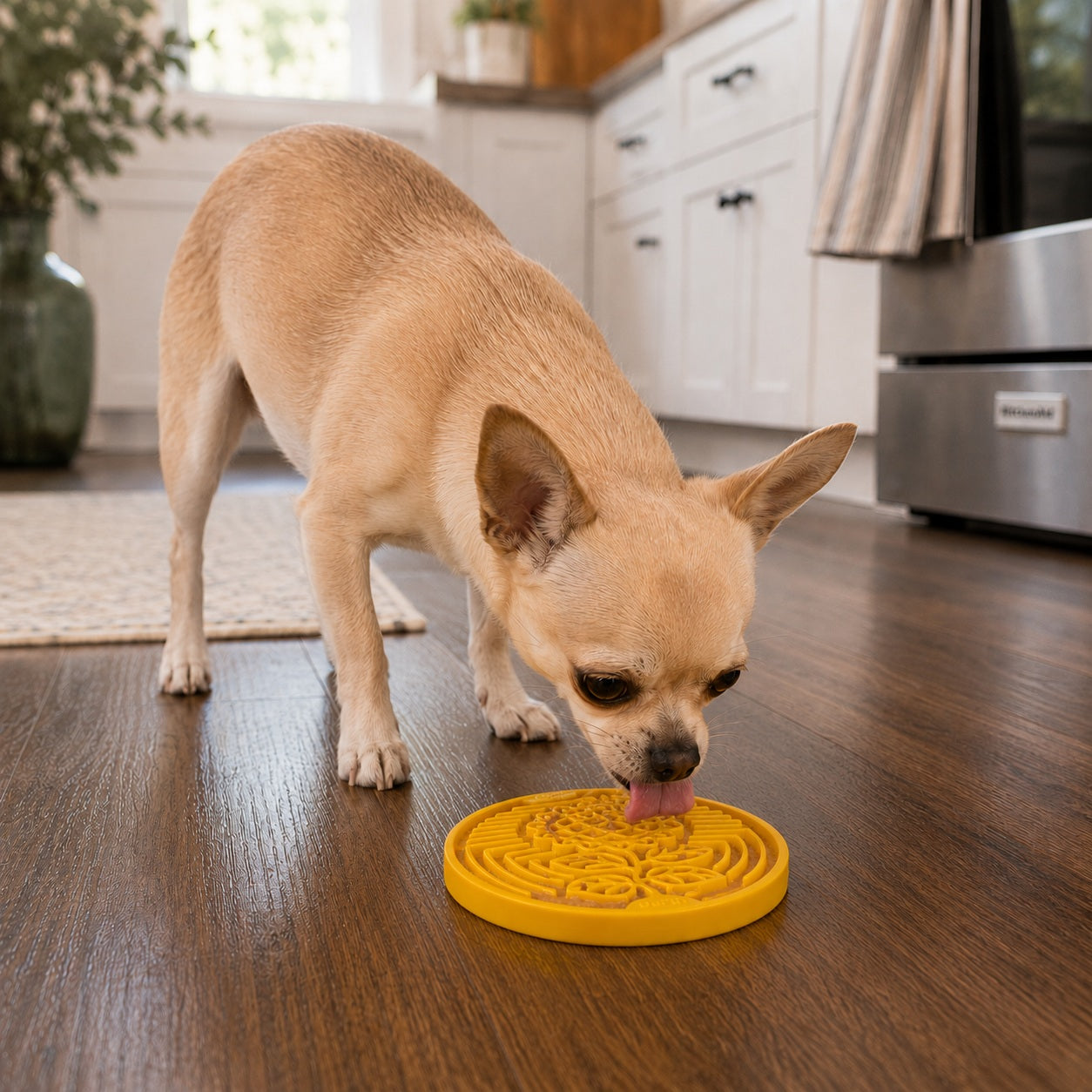 SodaPup Earth eCoin Nylon Lick Mat Dogs | USA Made Enrichment Toy