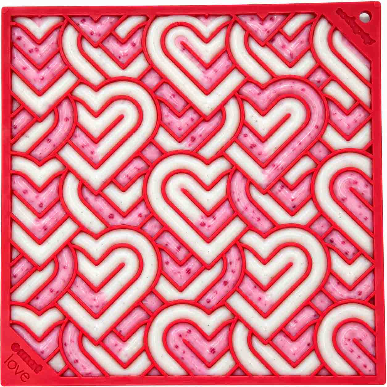 Love eMat - Enrichment Lick Mat for Dogs and Cats| Heart Design | SodaPup - Image 2