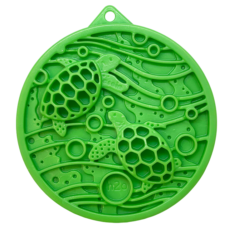 SodaPup Water Nylon eCoin Durable Enrichment Snacking Coin Dogs | USA-Made Lick Mat Alternative