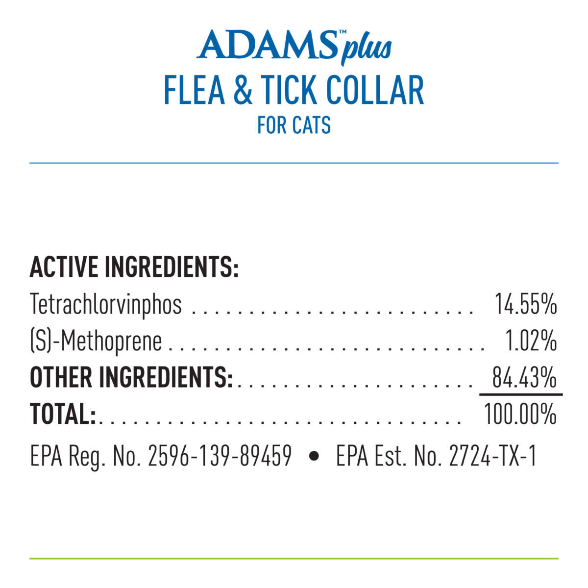 Adams Plus Flea & Tick Collar for Cats & Kittens - Image 3
