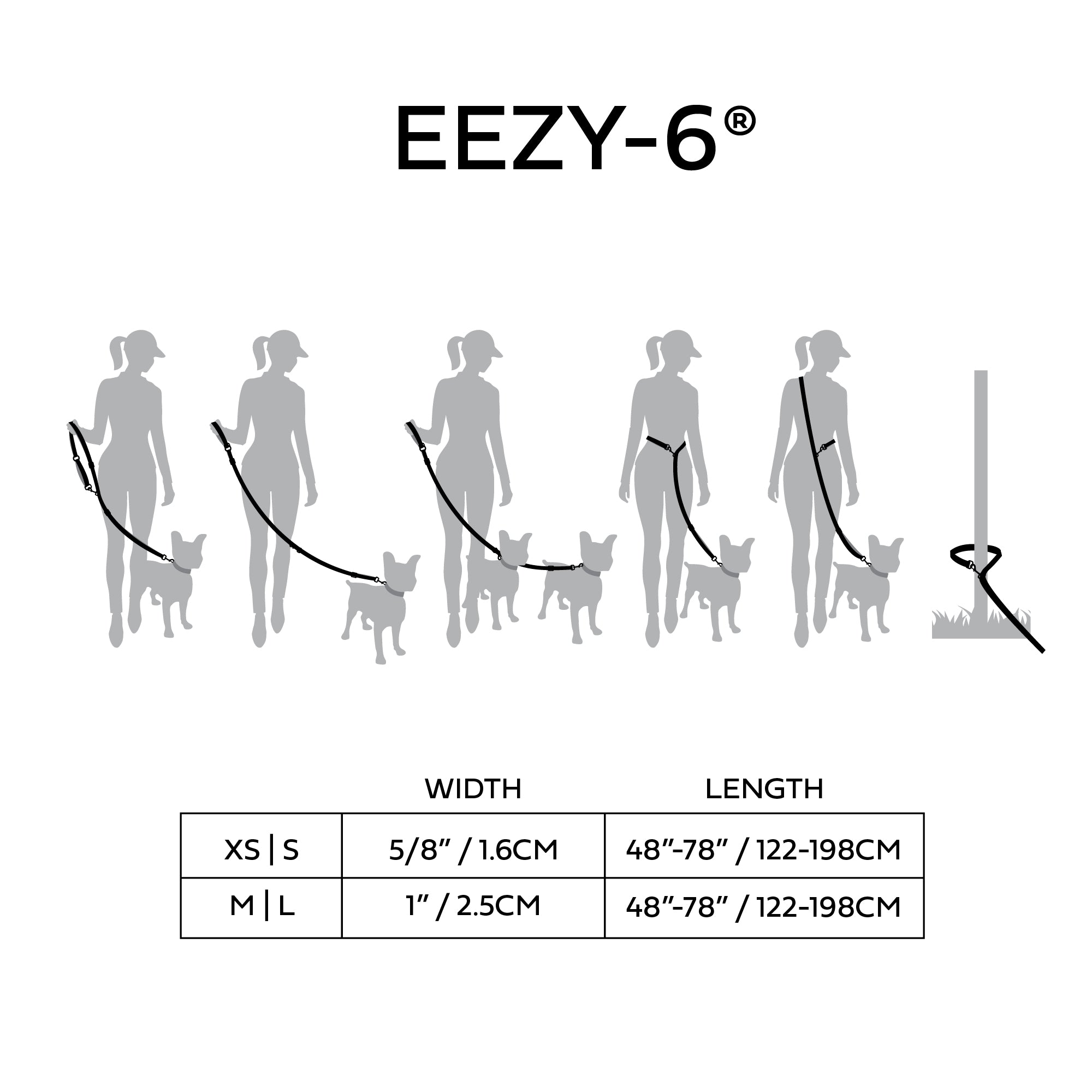 Reflective Leash - EEZY-6 - Red - Image 2