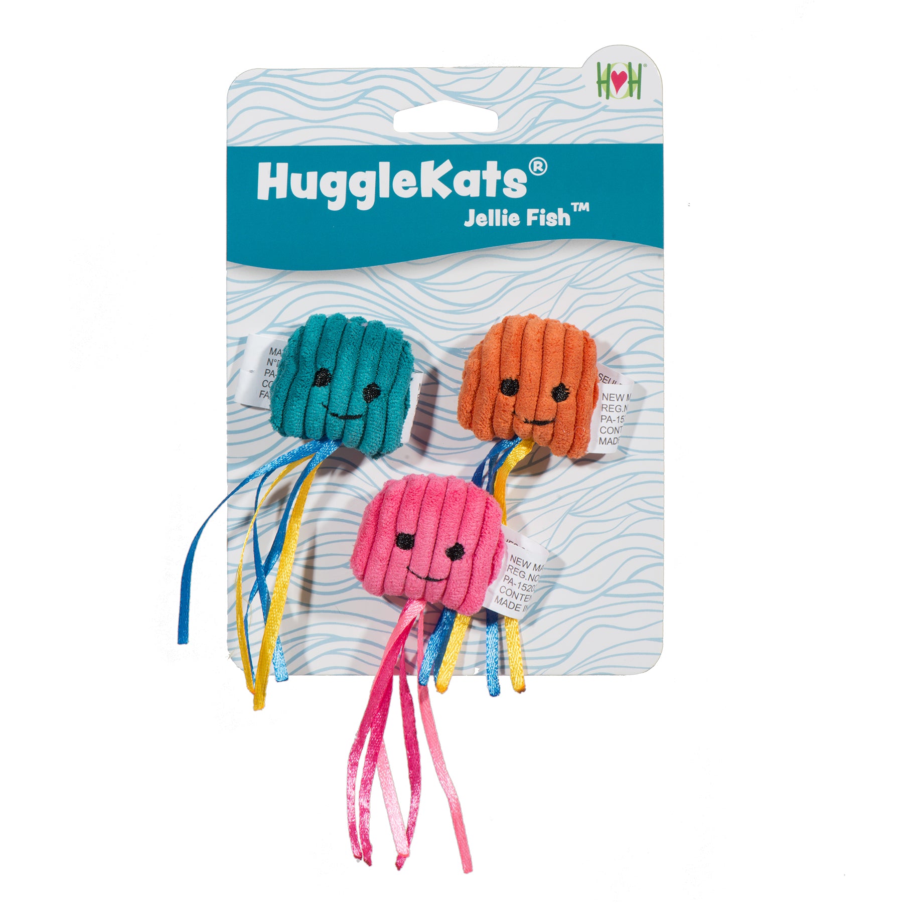 HuggleKats® Jellie Fish Cat Toys (3pk) - Image 2