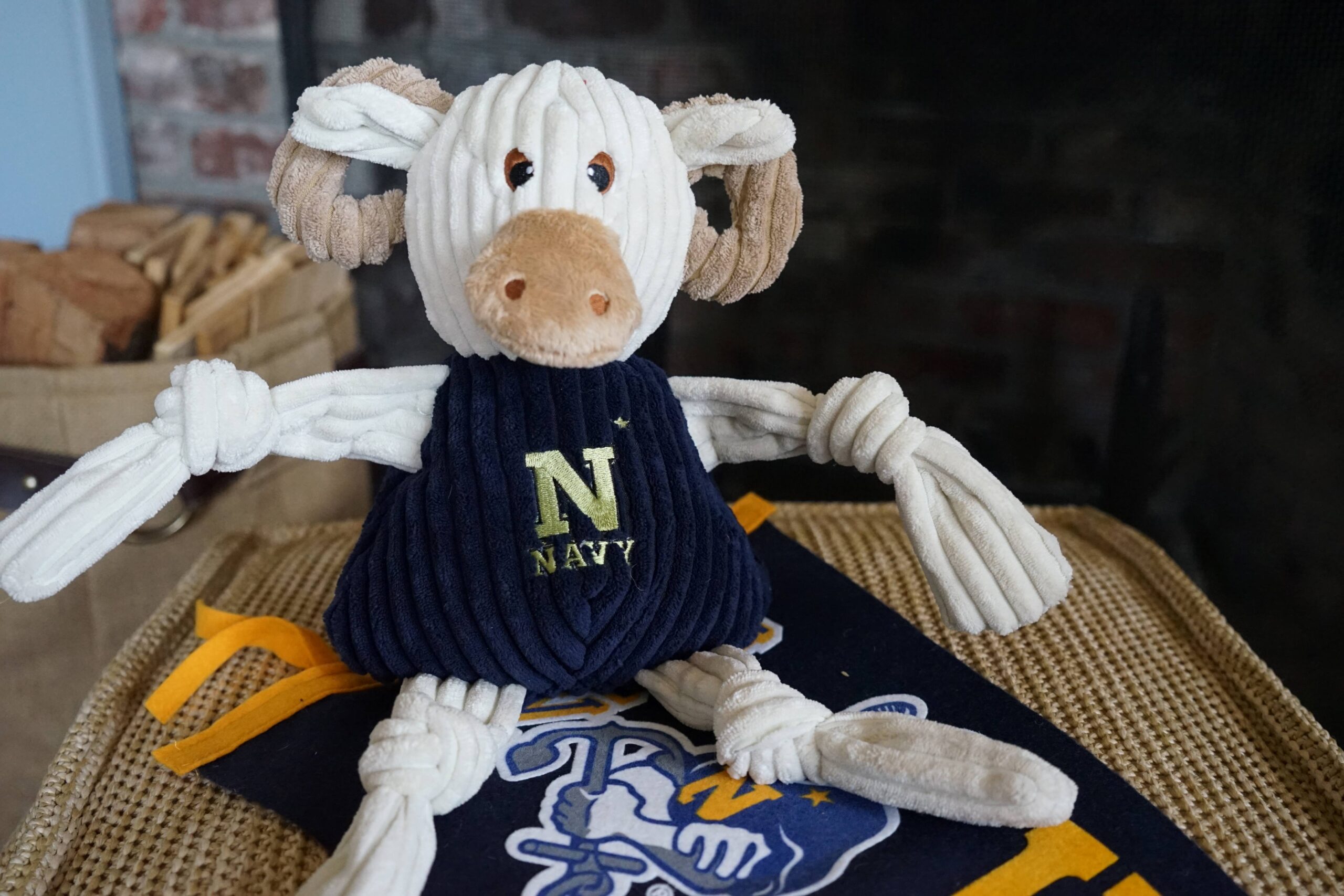 U.S. Naval Academy, Bill the Goat Knottie® Plush Dog Toy - Image 2