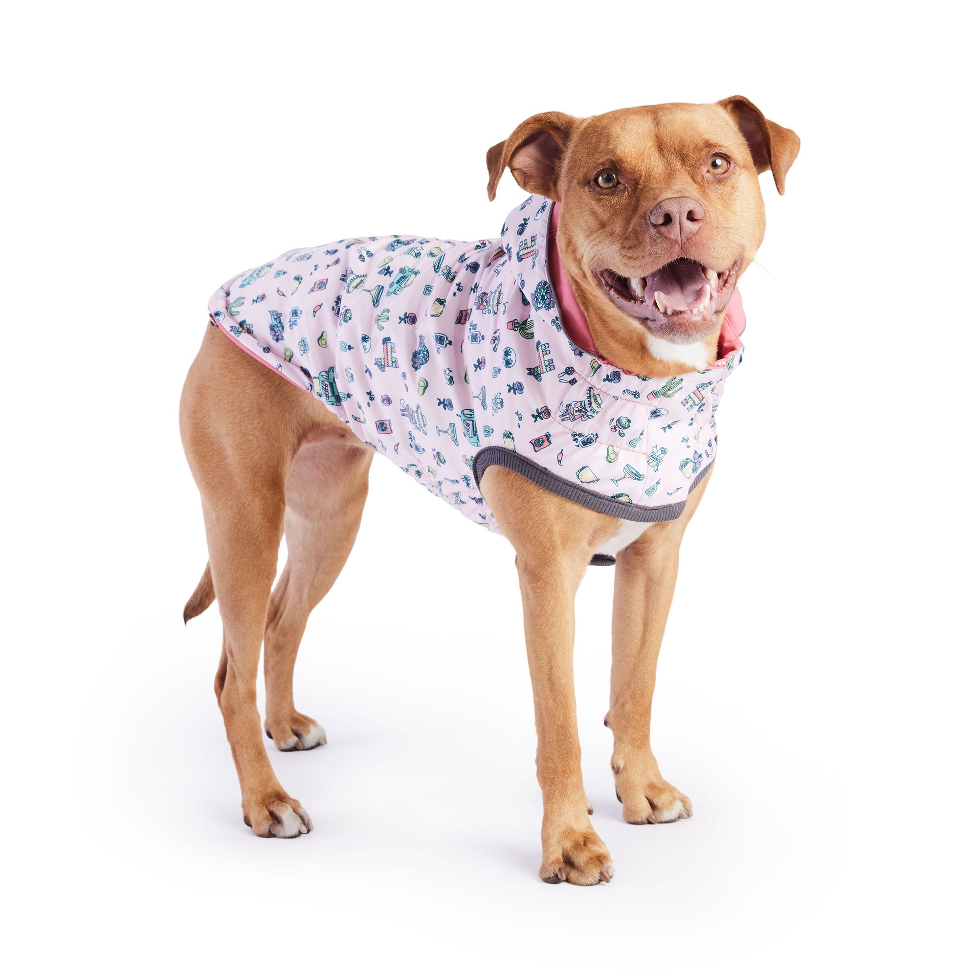 Reversible Elasto-Fit Raincoat - Pink/Pink - Image 4