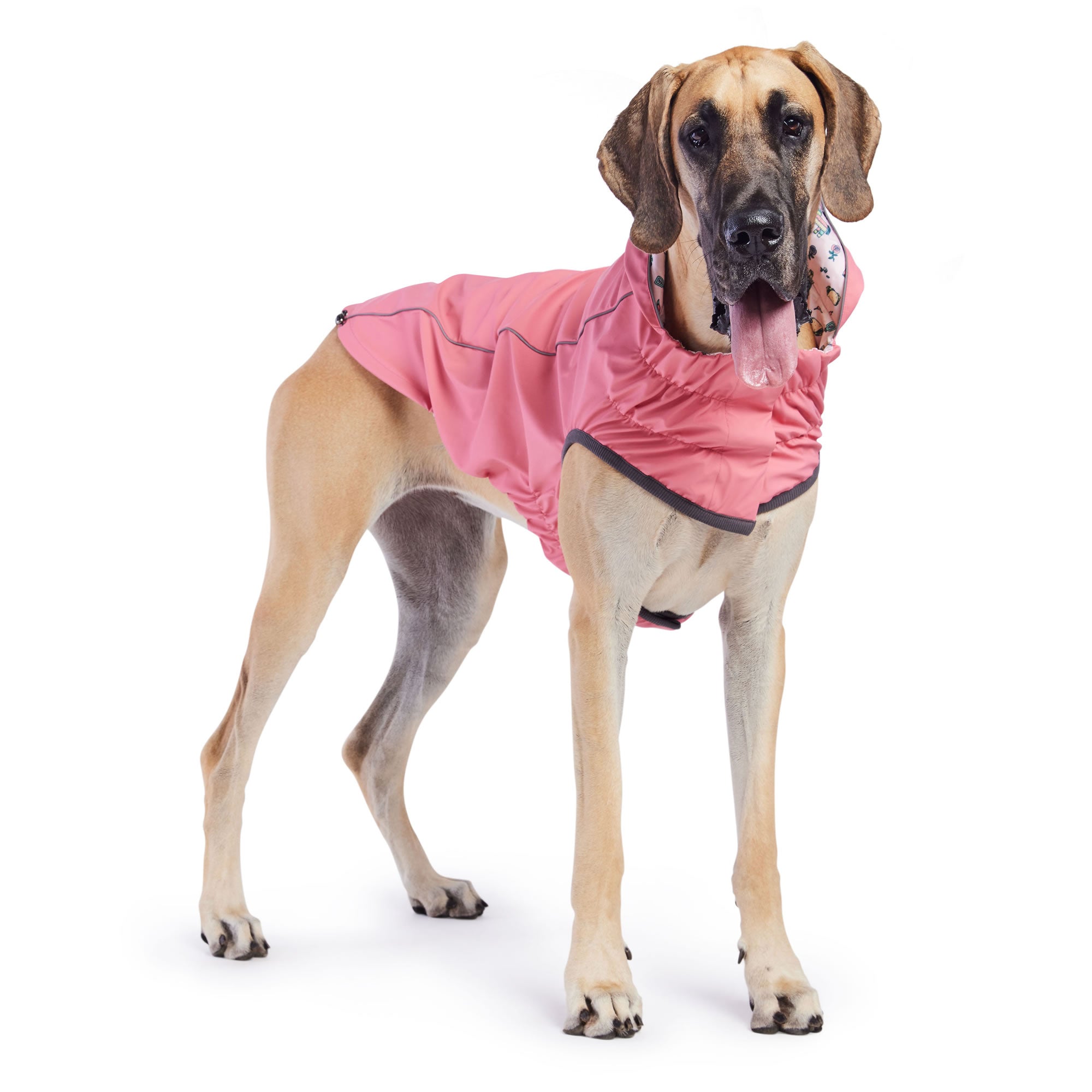 Reversible Elasto-Fit Raincoat - Pink/Pink - Image 5