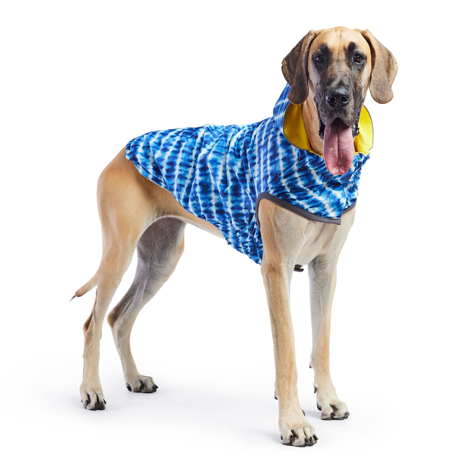 Reversible Elasto-Fit Raincoat - Yellow/Blue - Image 5