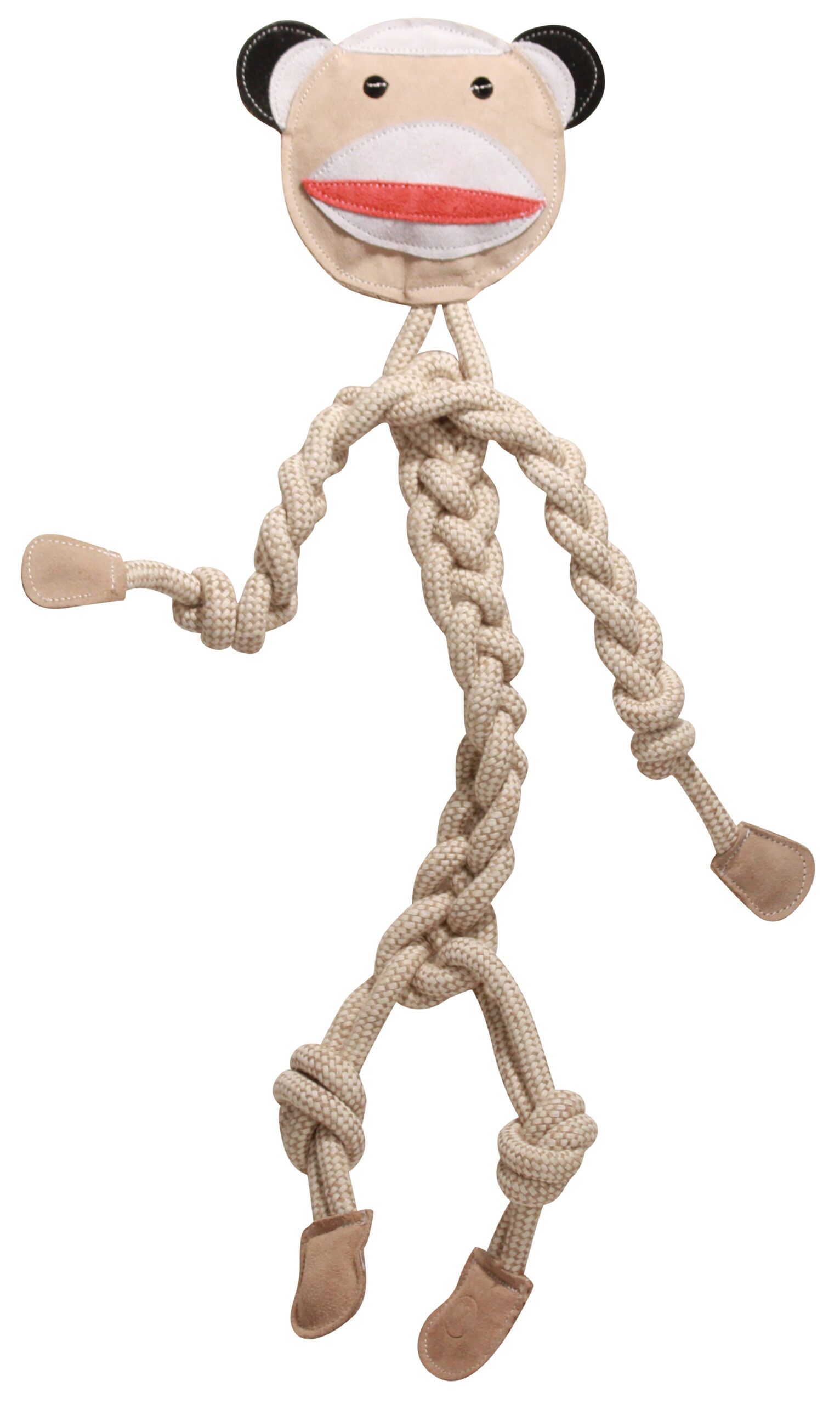 Close up image of the beige monkey knottie.