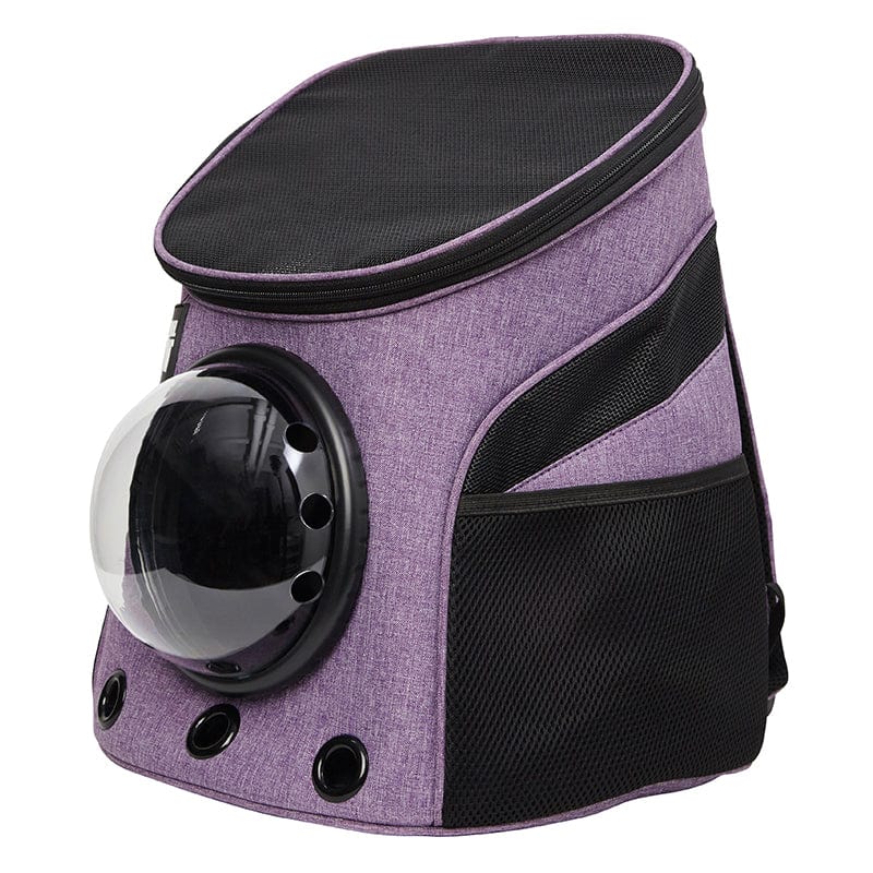 "The Fat Cat" Mini Cat Backpack - Purple - Image 3