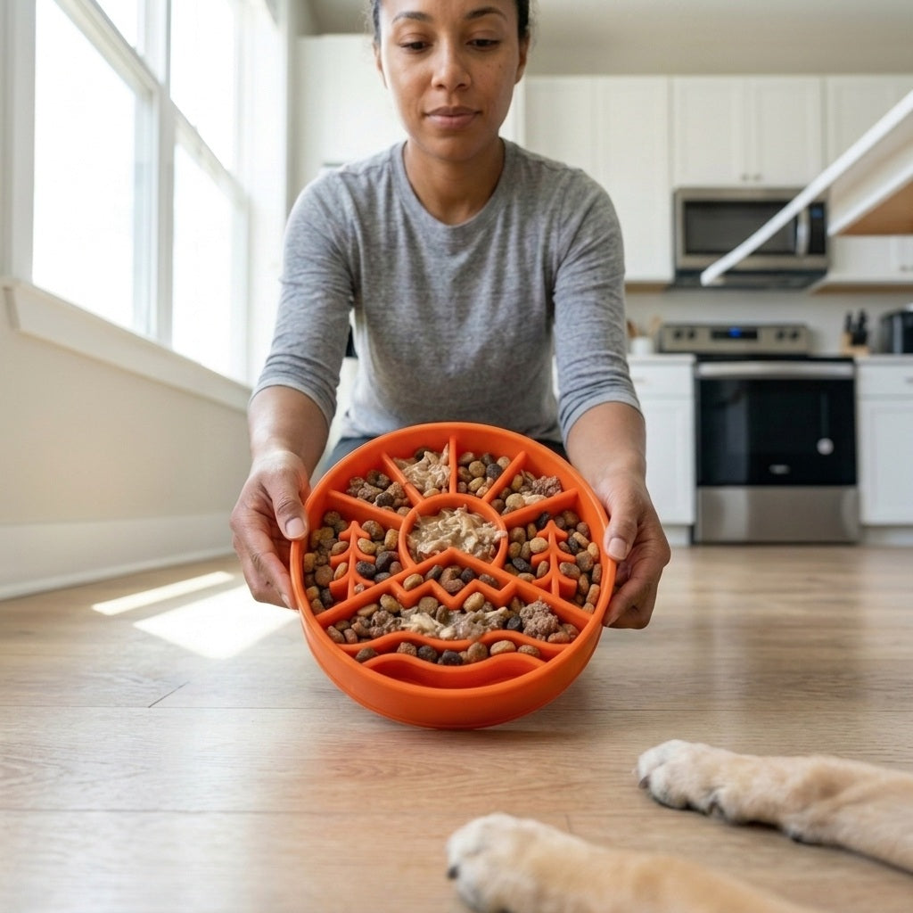 SodaPup Great Outdoors eBowl Slow Feeder Dog Bowl & Enrichment | USA Made