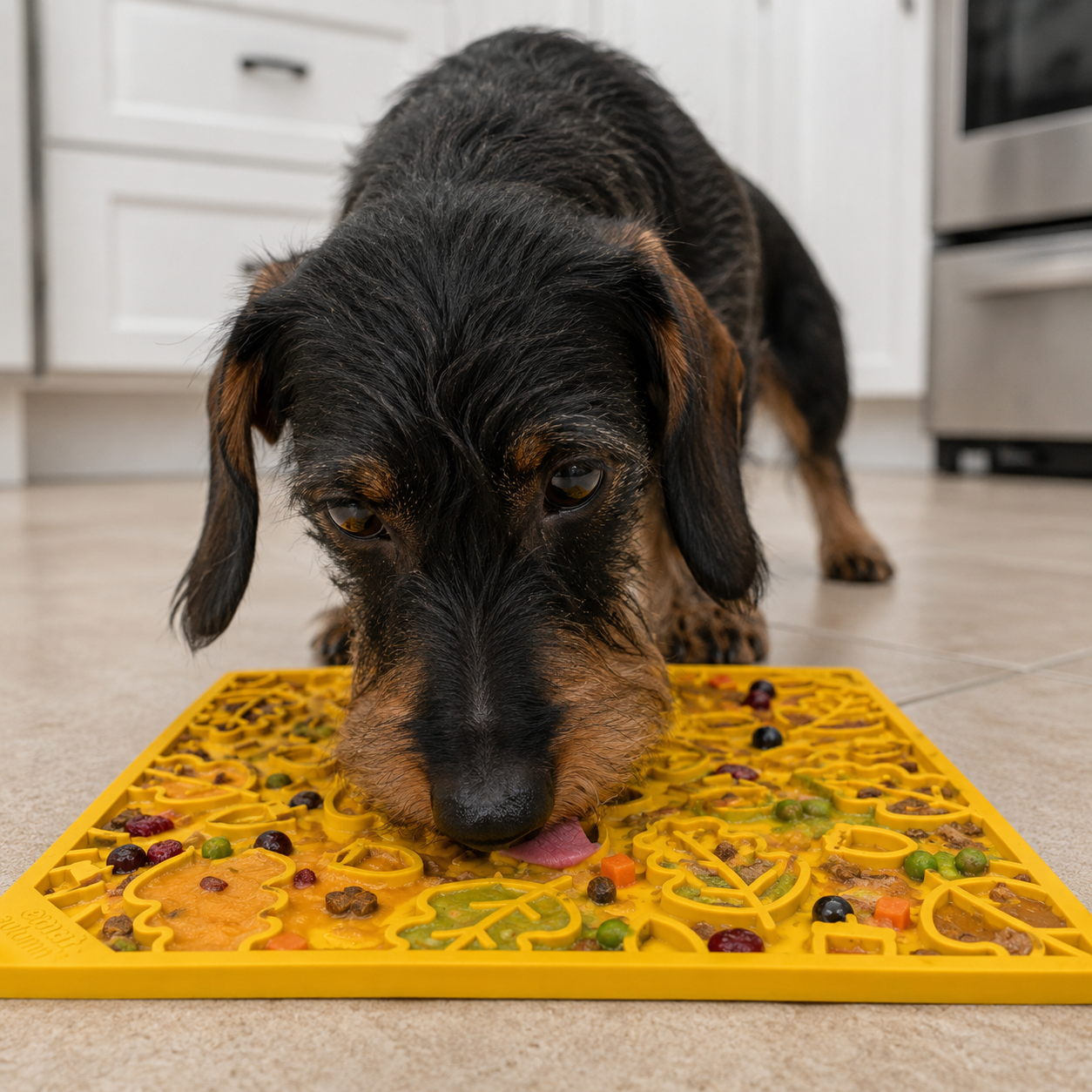 SodaPup Autumn eMat Enrichment Lick Mat Dogs Cats| Fall Leaves Design |