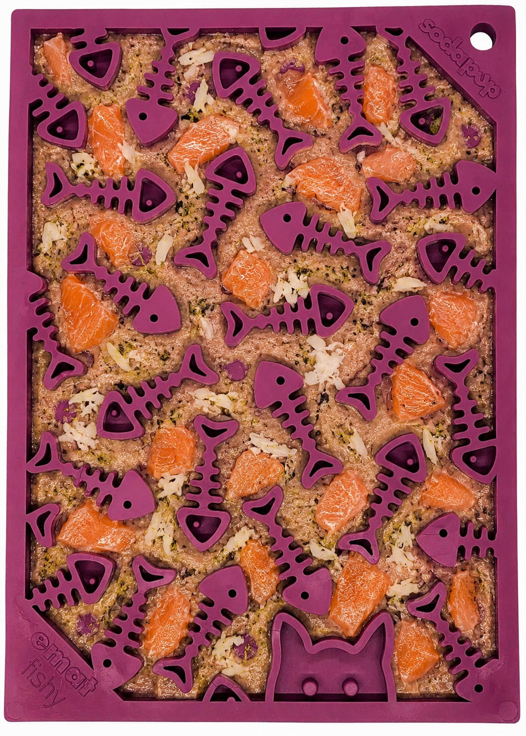 SodaPup Fishy emat Small Enrichment Lick Mat Dogs Cats |