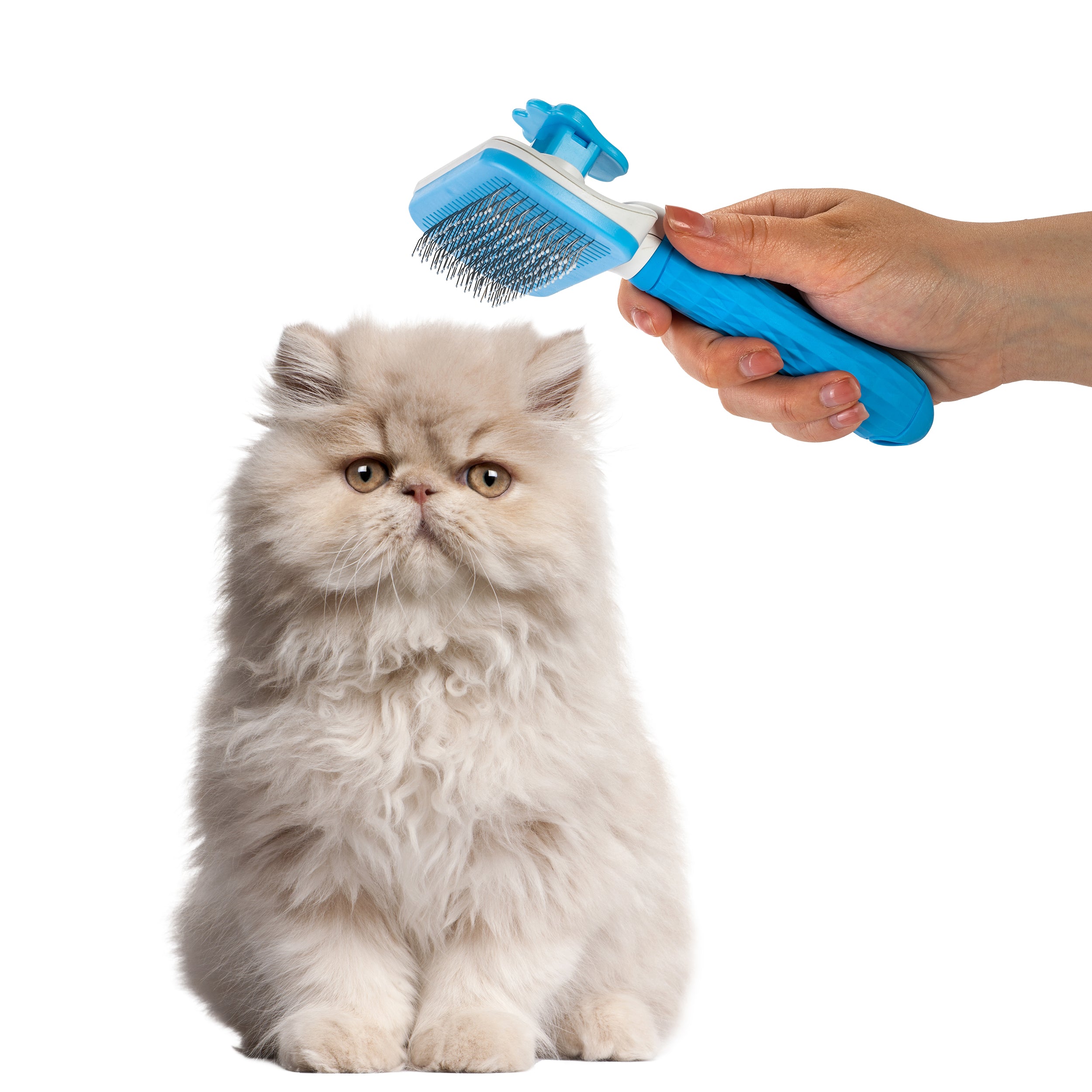 Nice Paws Self Cleaning Pet Slicker Grooming Brush - Image 7