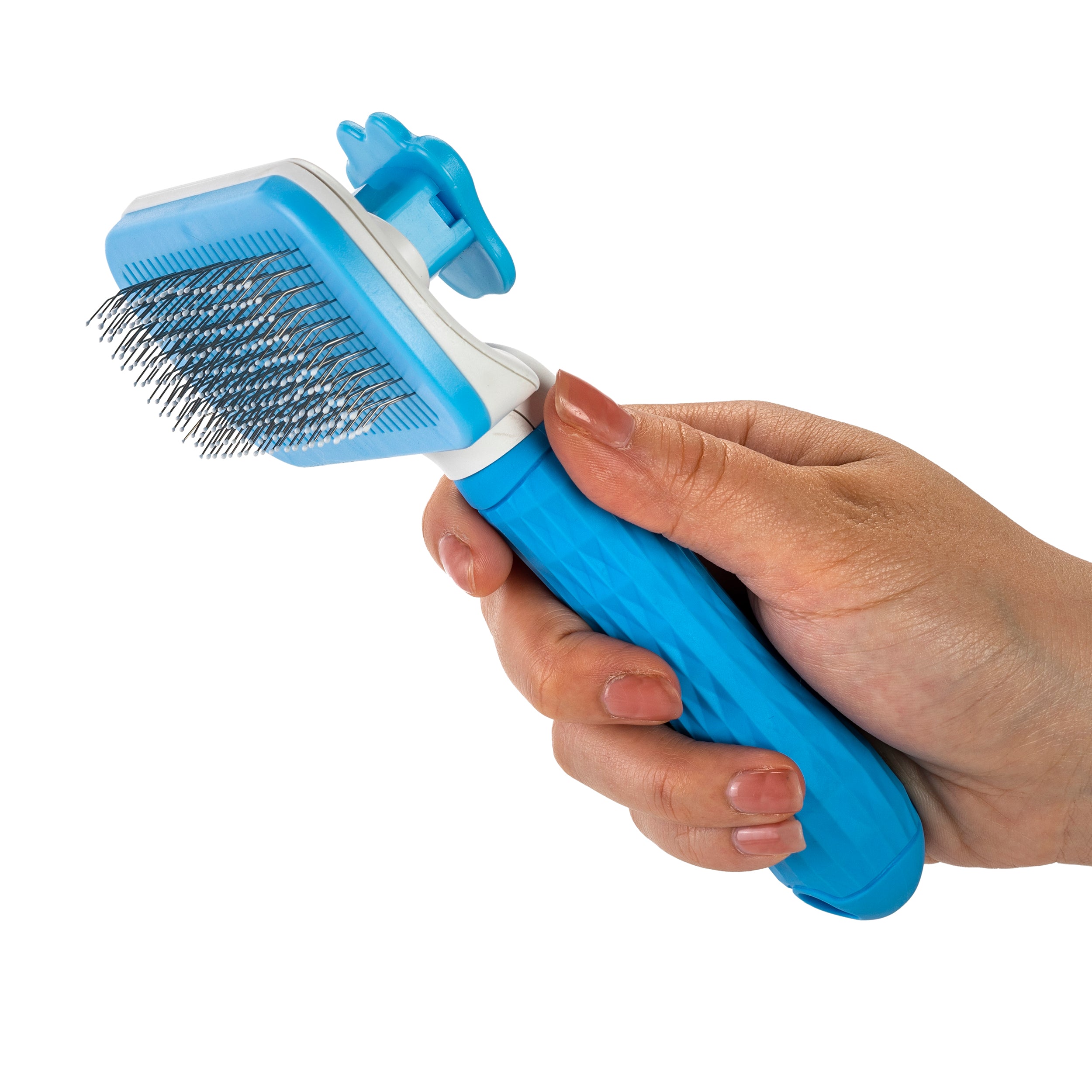 Nice Paws Self Cleaning Pet Slicker Grooming Brush - Image 8