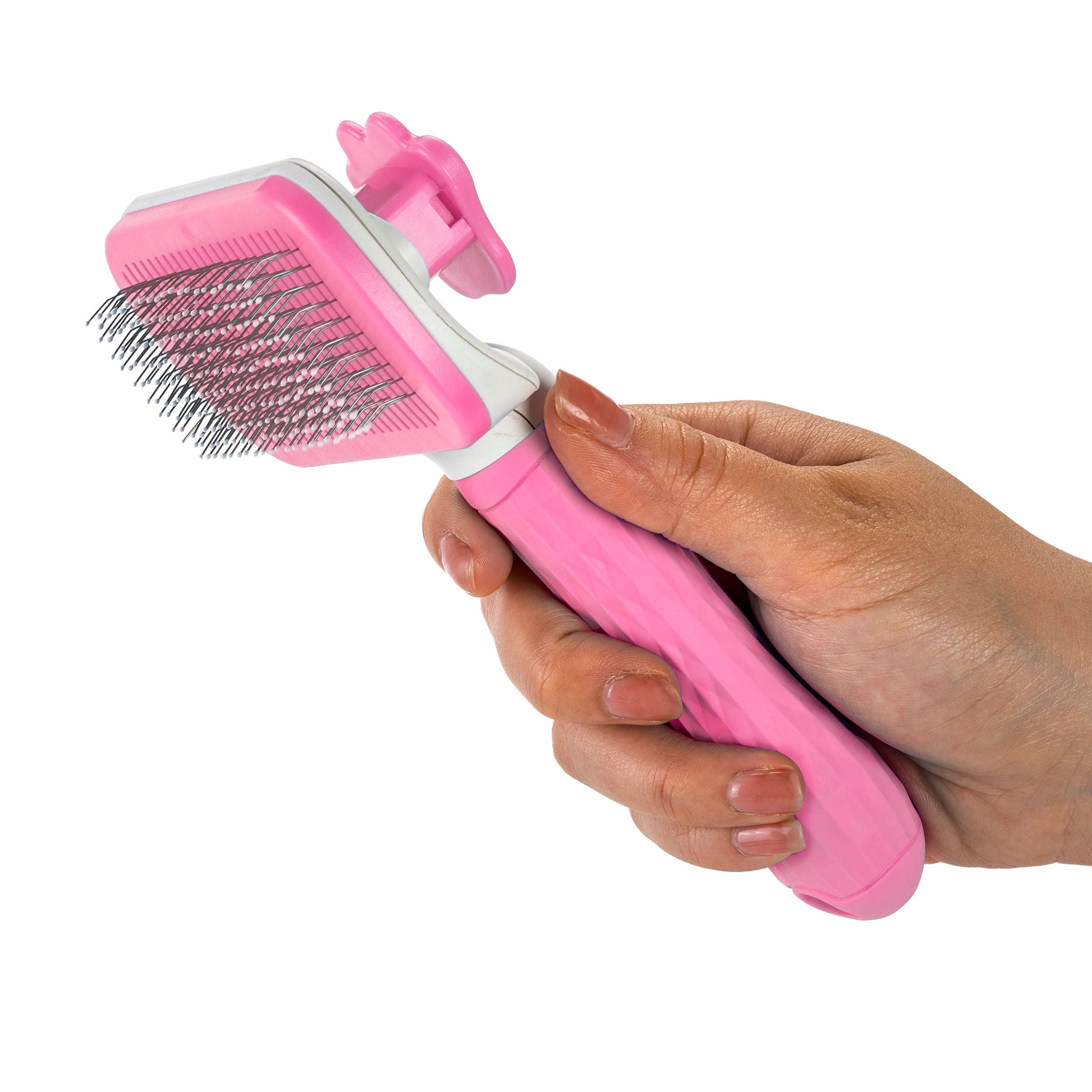 Nice Paws Self Cleaning Pet Slicker Grooming Brush - Image 12